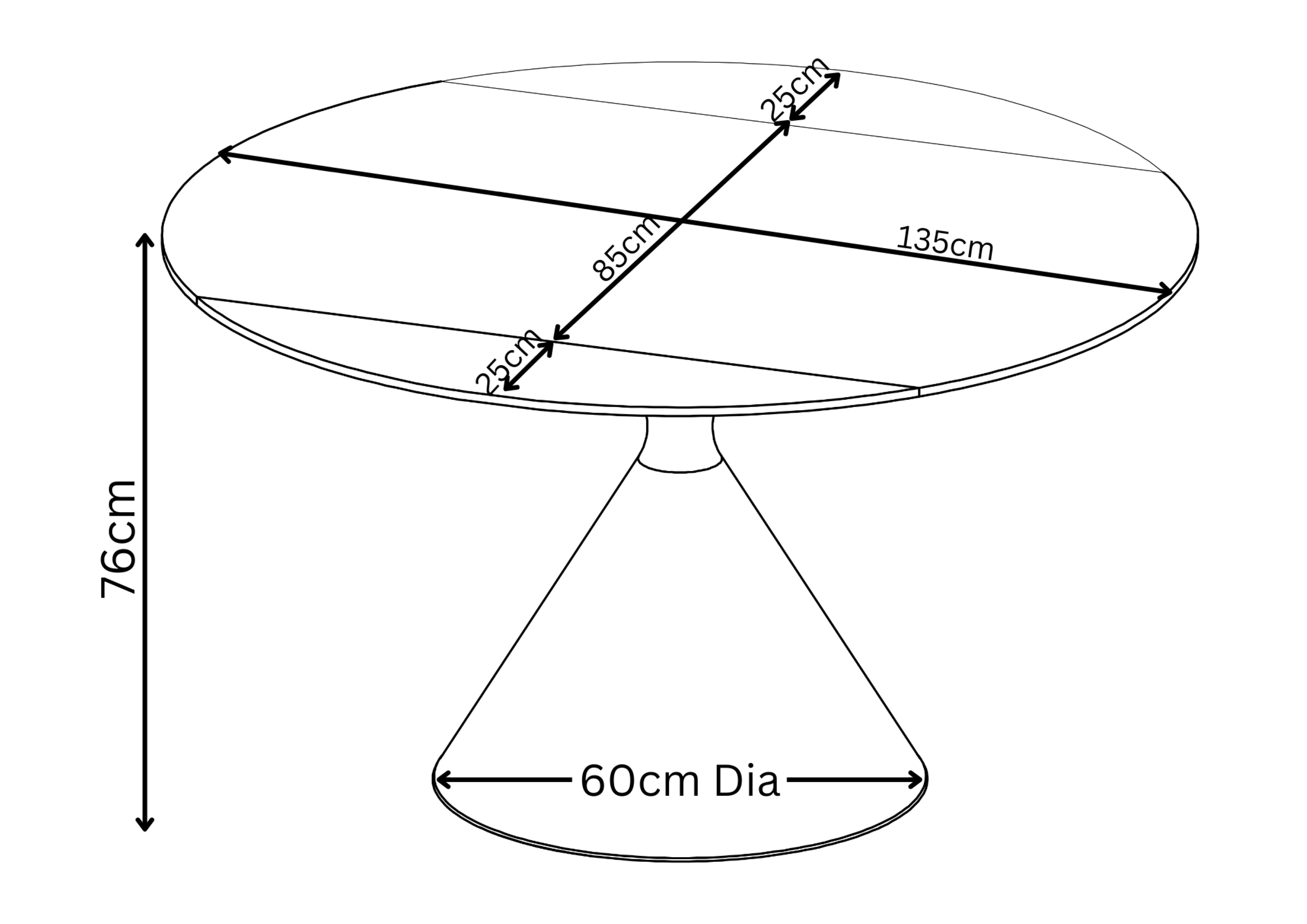 Alonso 135cm Round Ceramic Swivel Extending Dining Table
