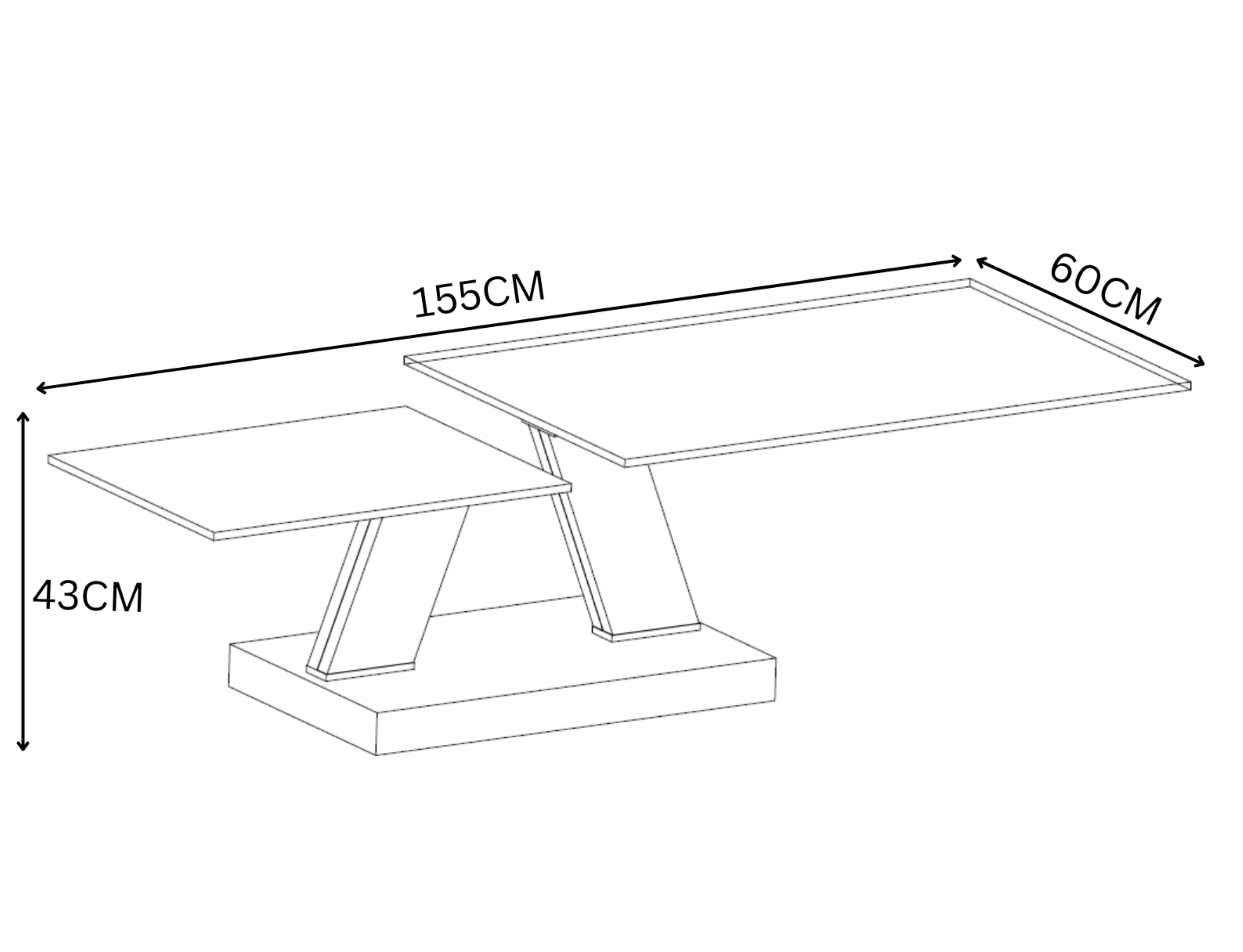 Sparta Matte Grey Ceramic Coffee Table