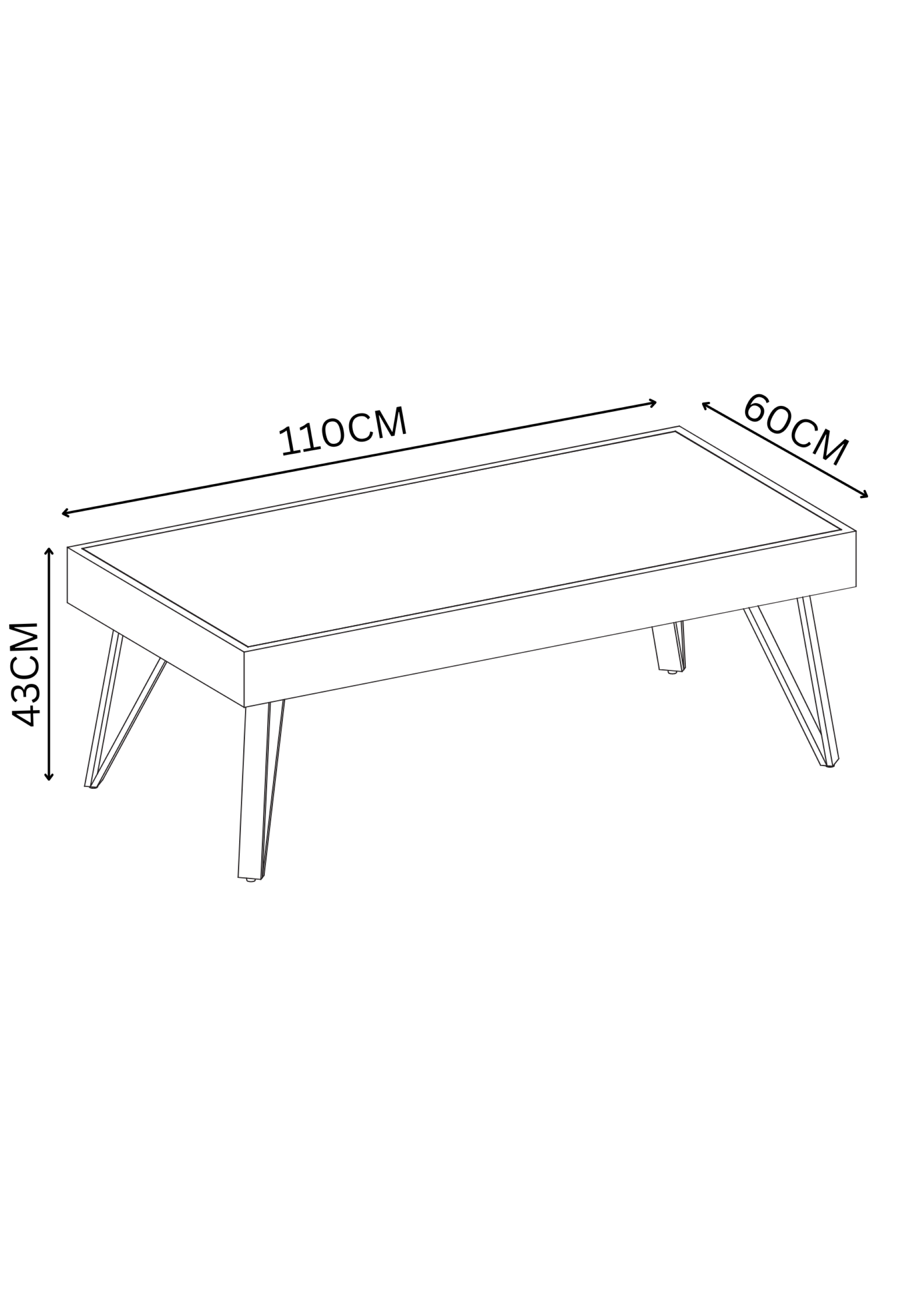 Viking White Ceramic Coffee Table