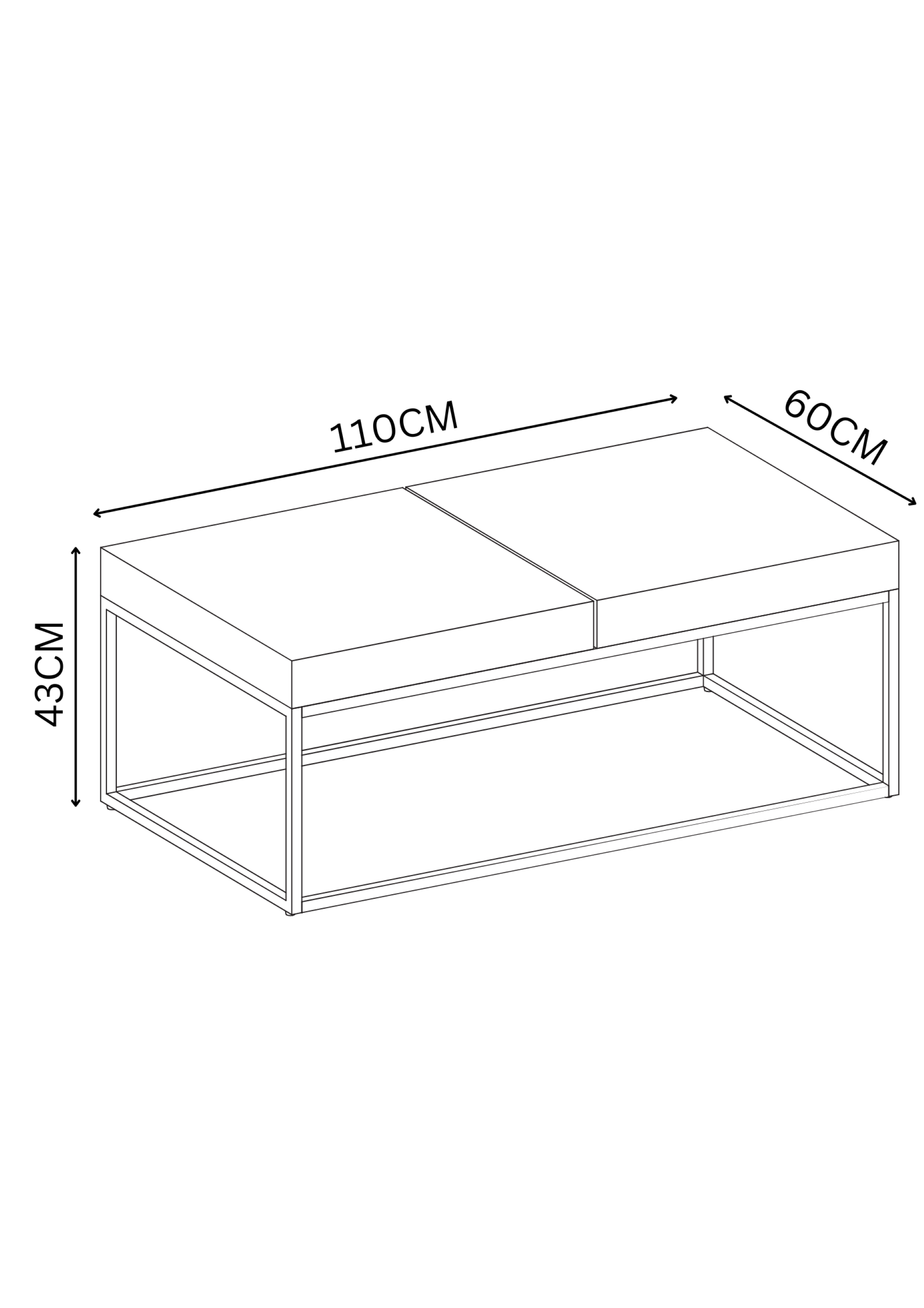 Delma Grey Marble Effect Coffee Table