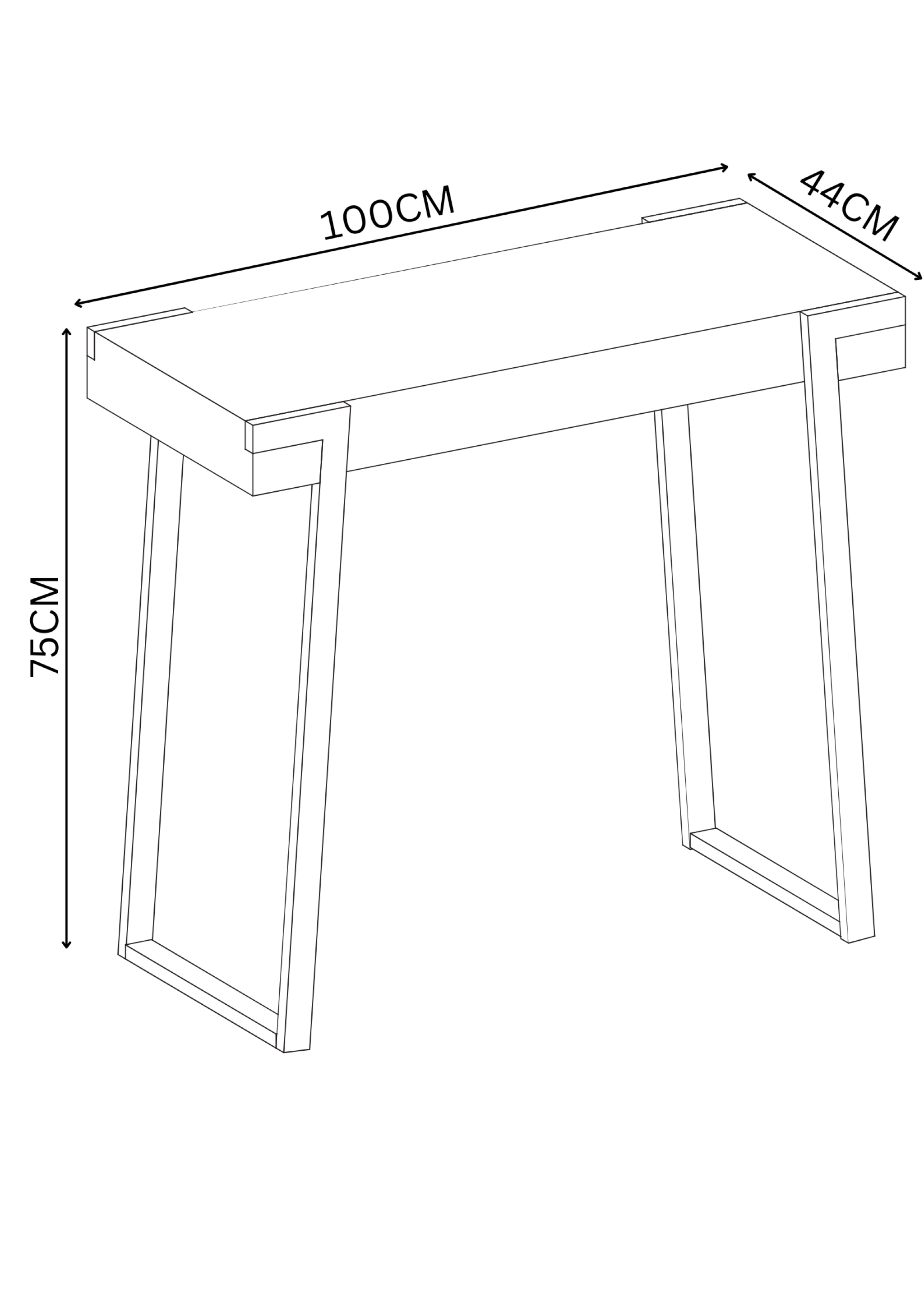 Alpina Grey Marble Effect Console Table