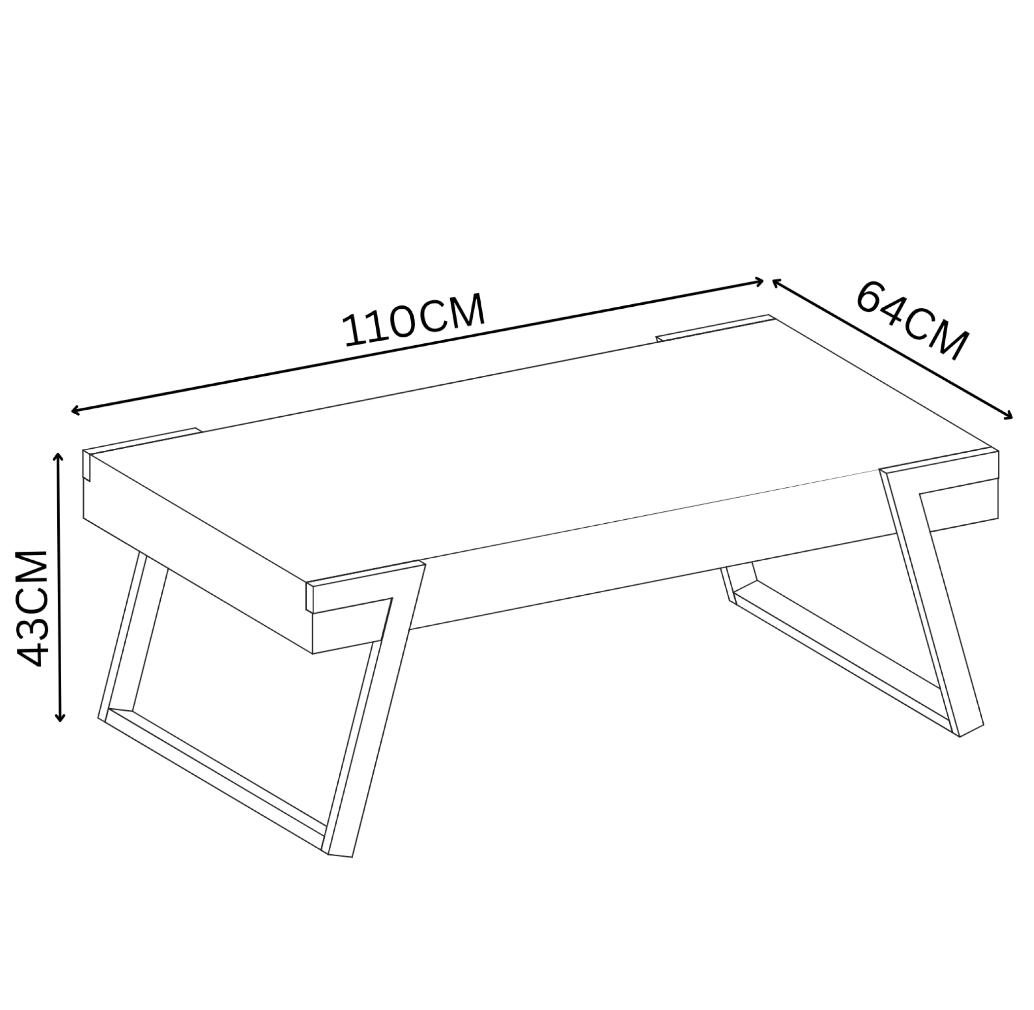 Alpina Grey Marble Effect Coffee Table