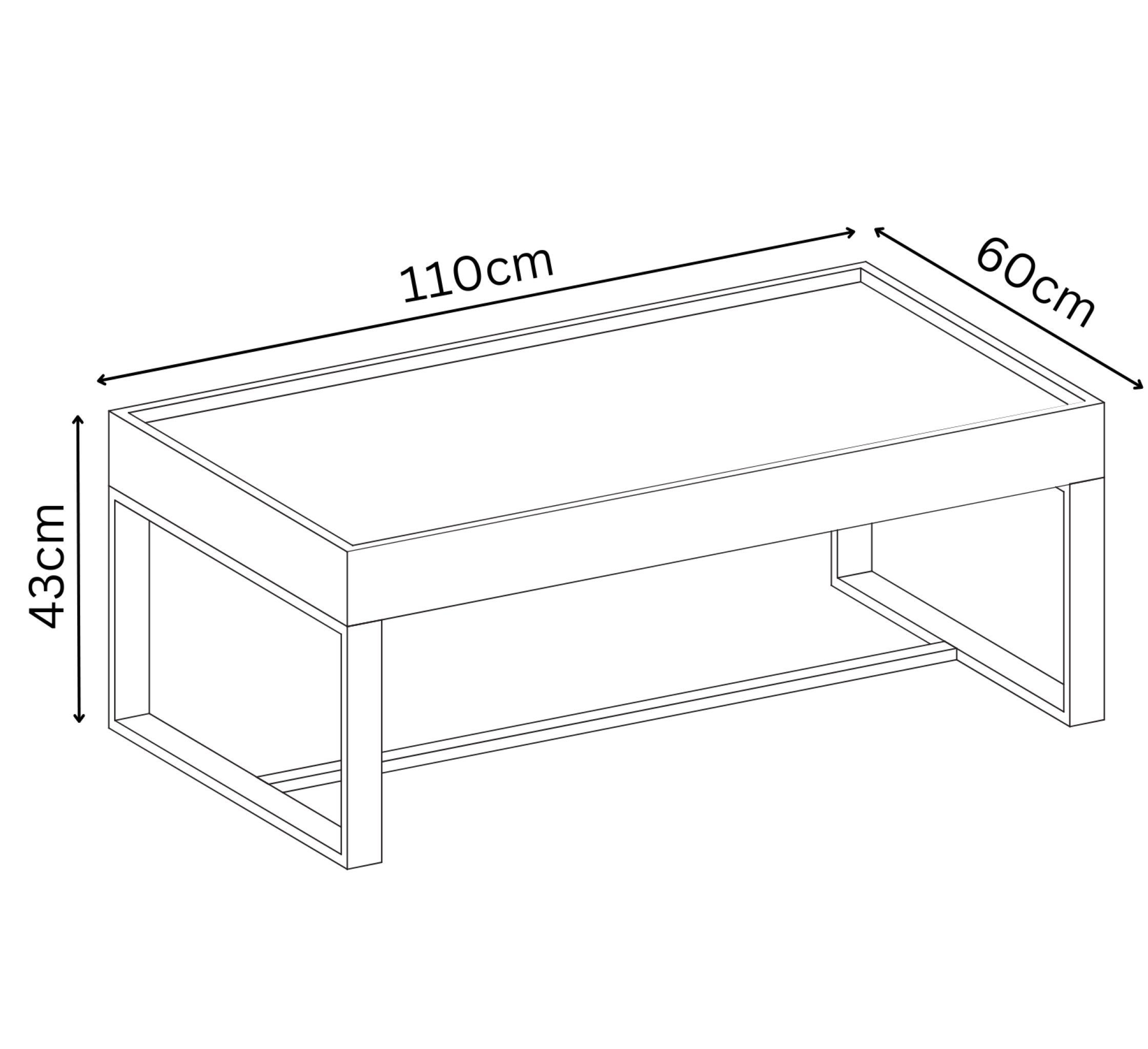 Corum Concrete Effect Coffee Table