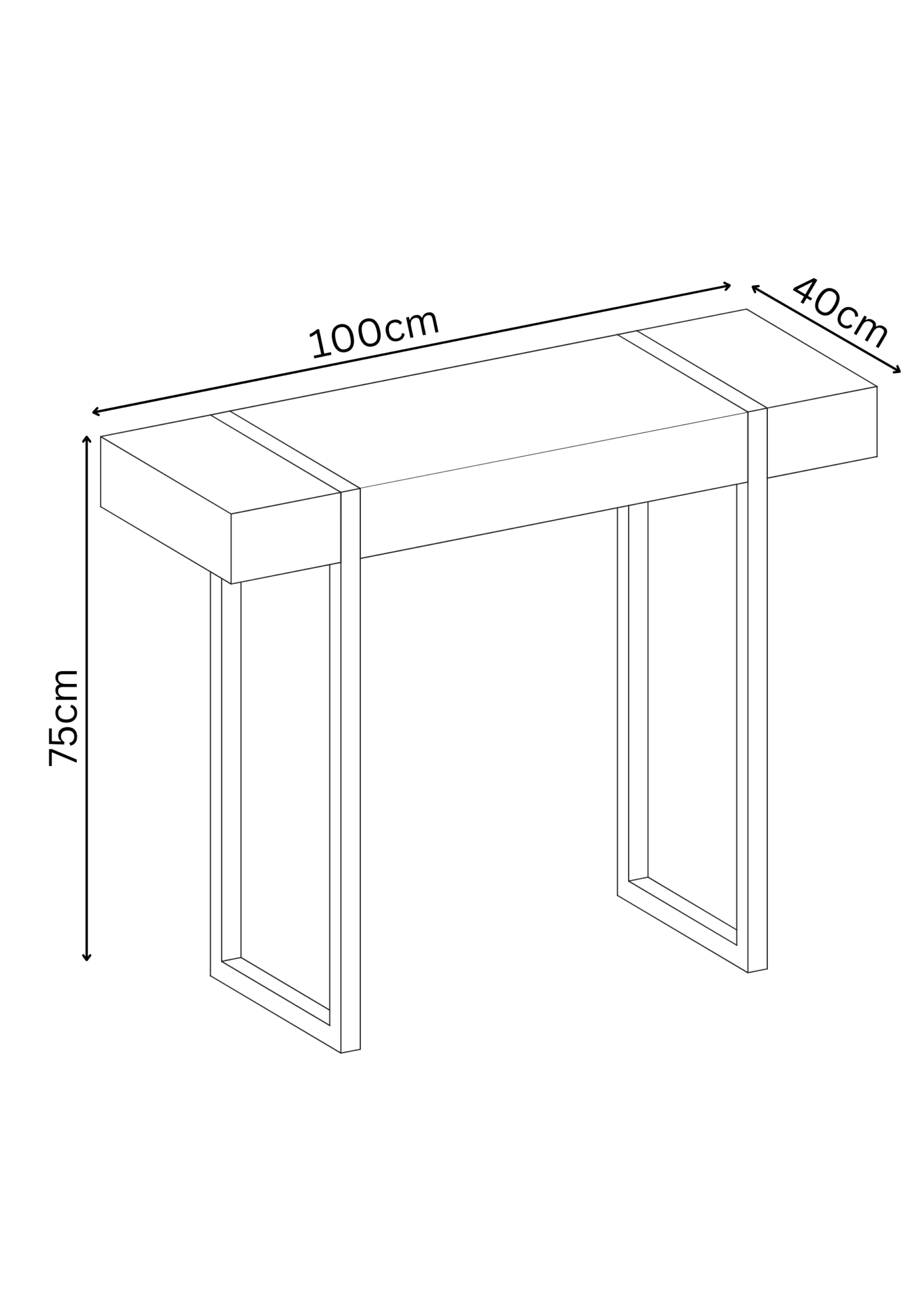 Montblanc White Marble Effect Console Table