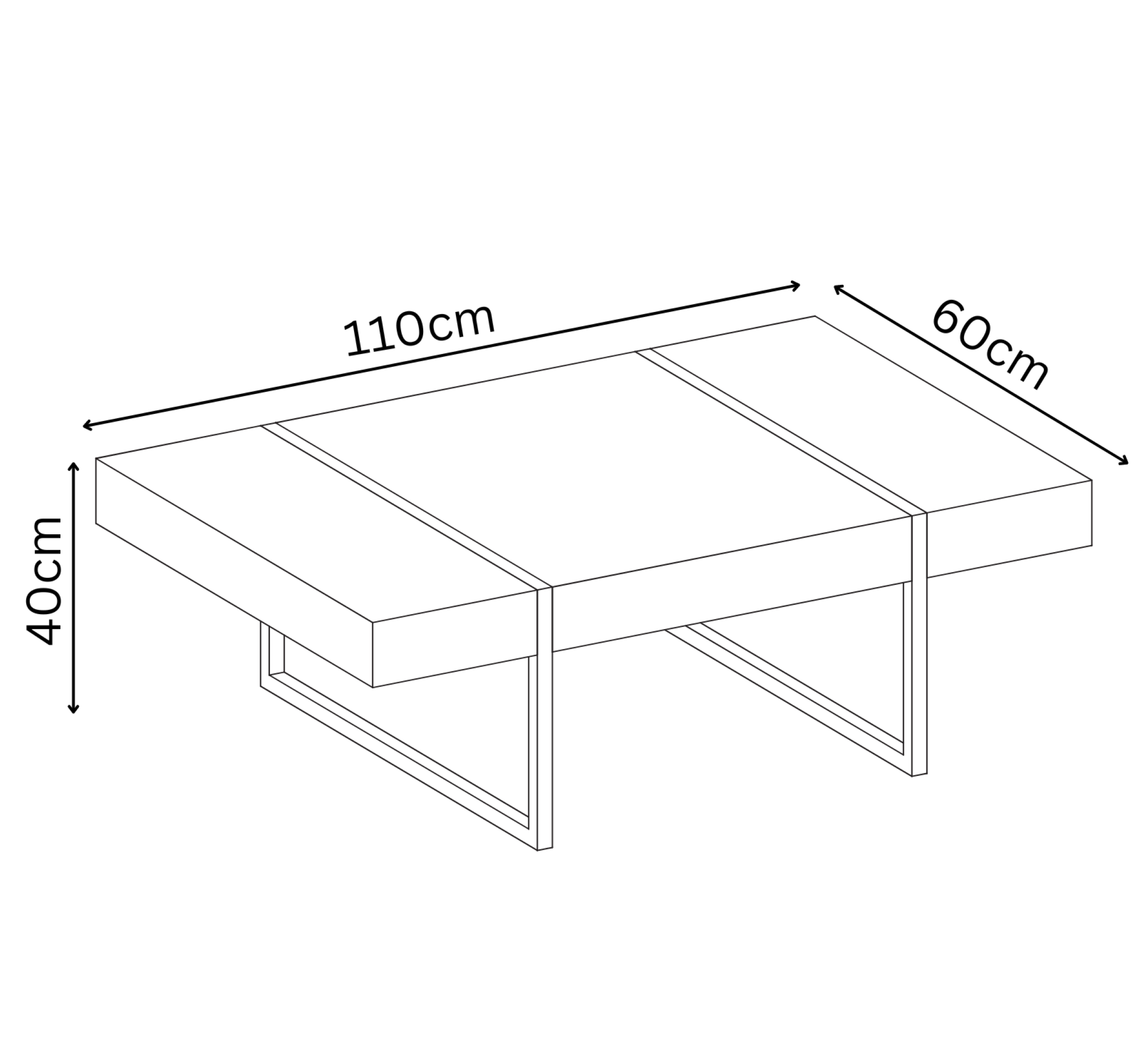 Montblanc White Marble Effect Coffee Table