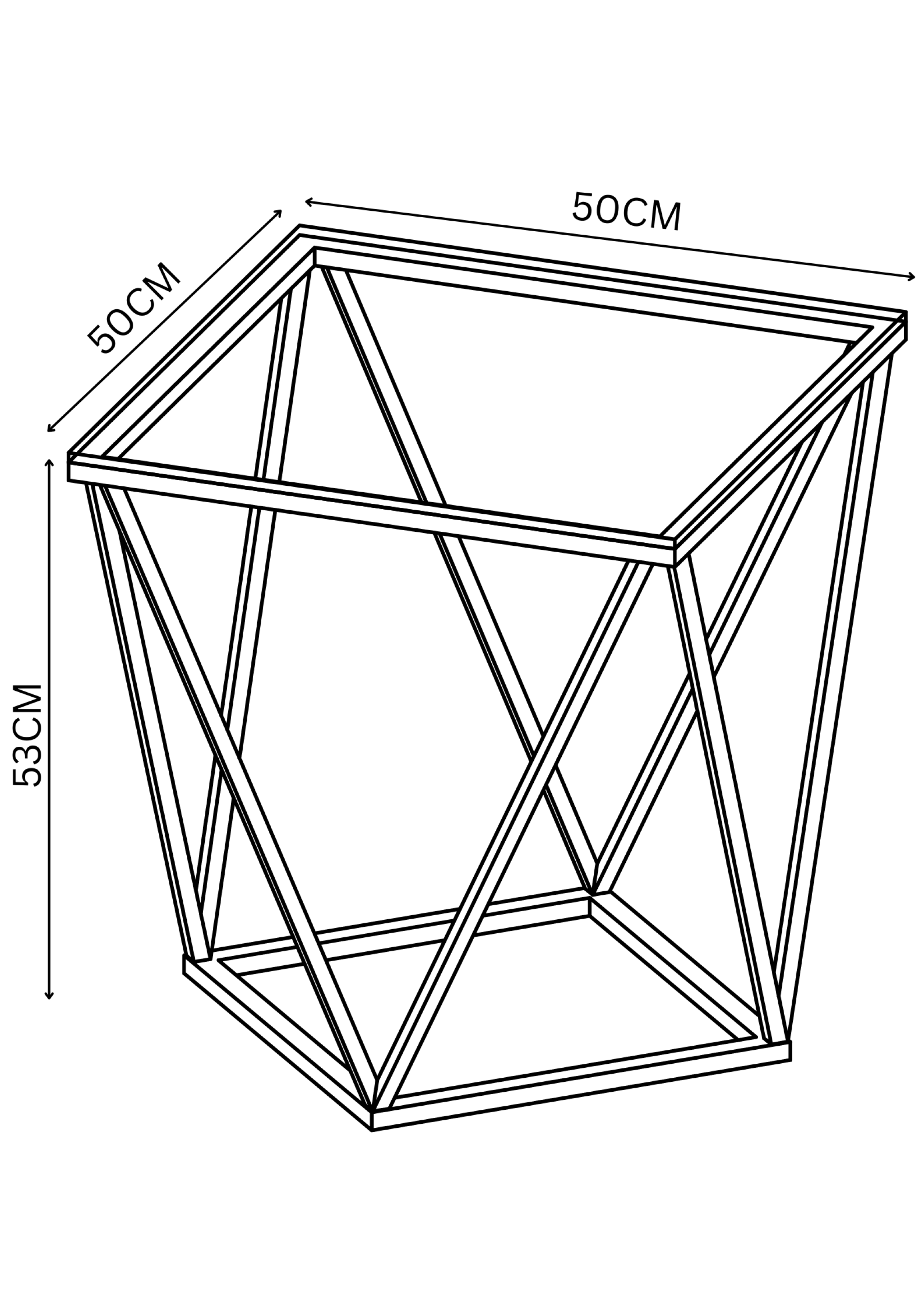 Pirlo Smoked Glass Side Table