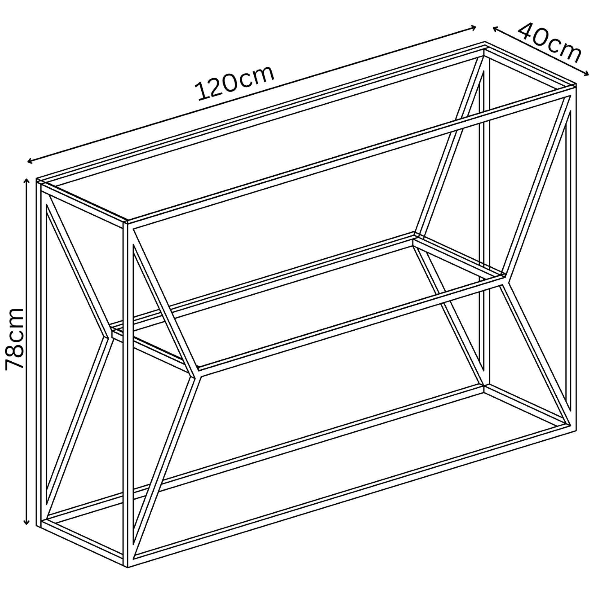Matteo Clear Glass Console Table
