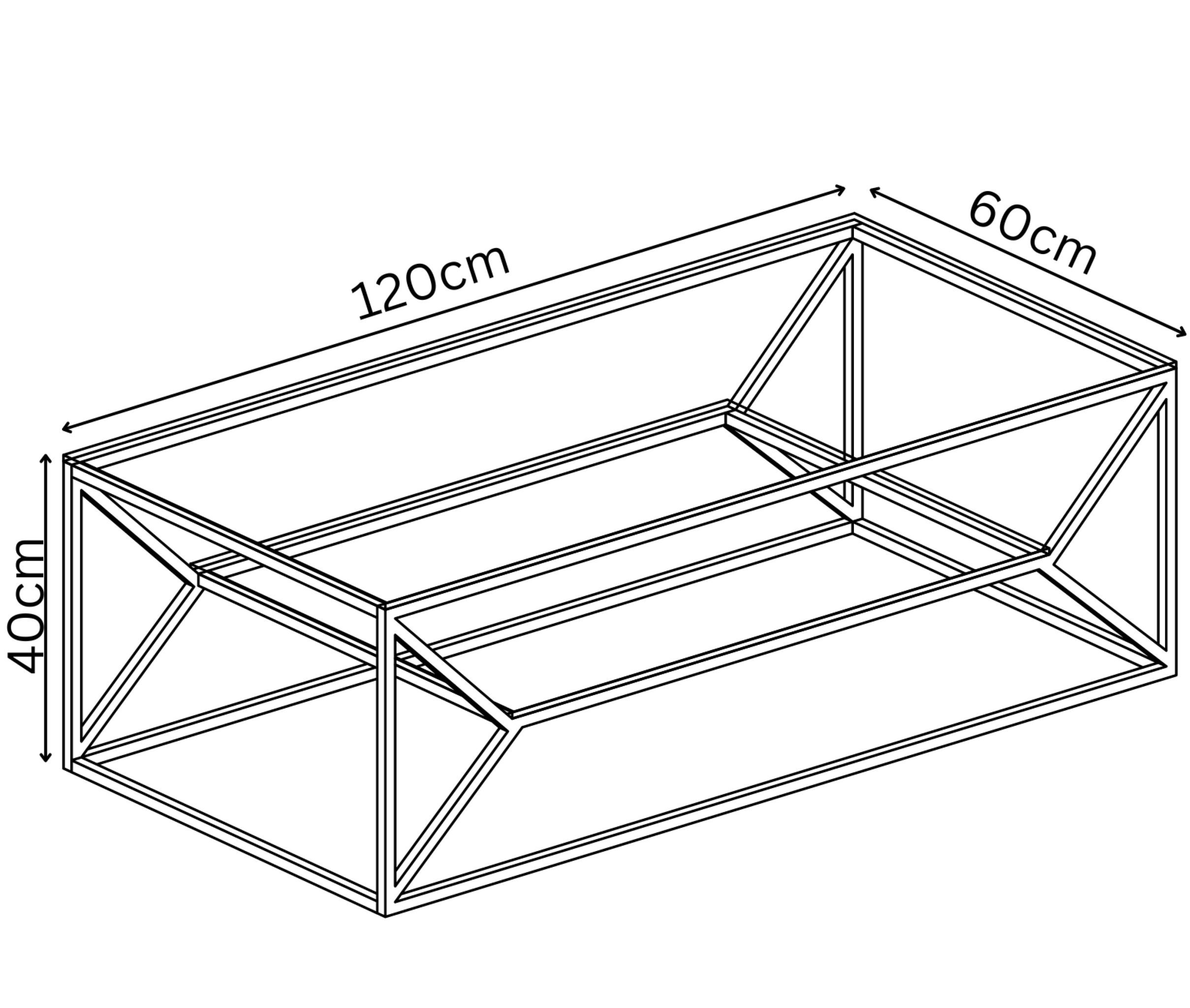 Matteo Clear Glass Coffee Table