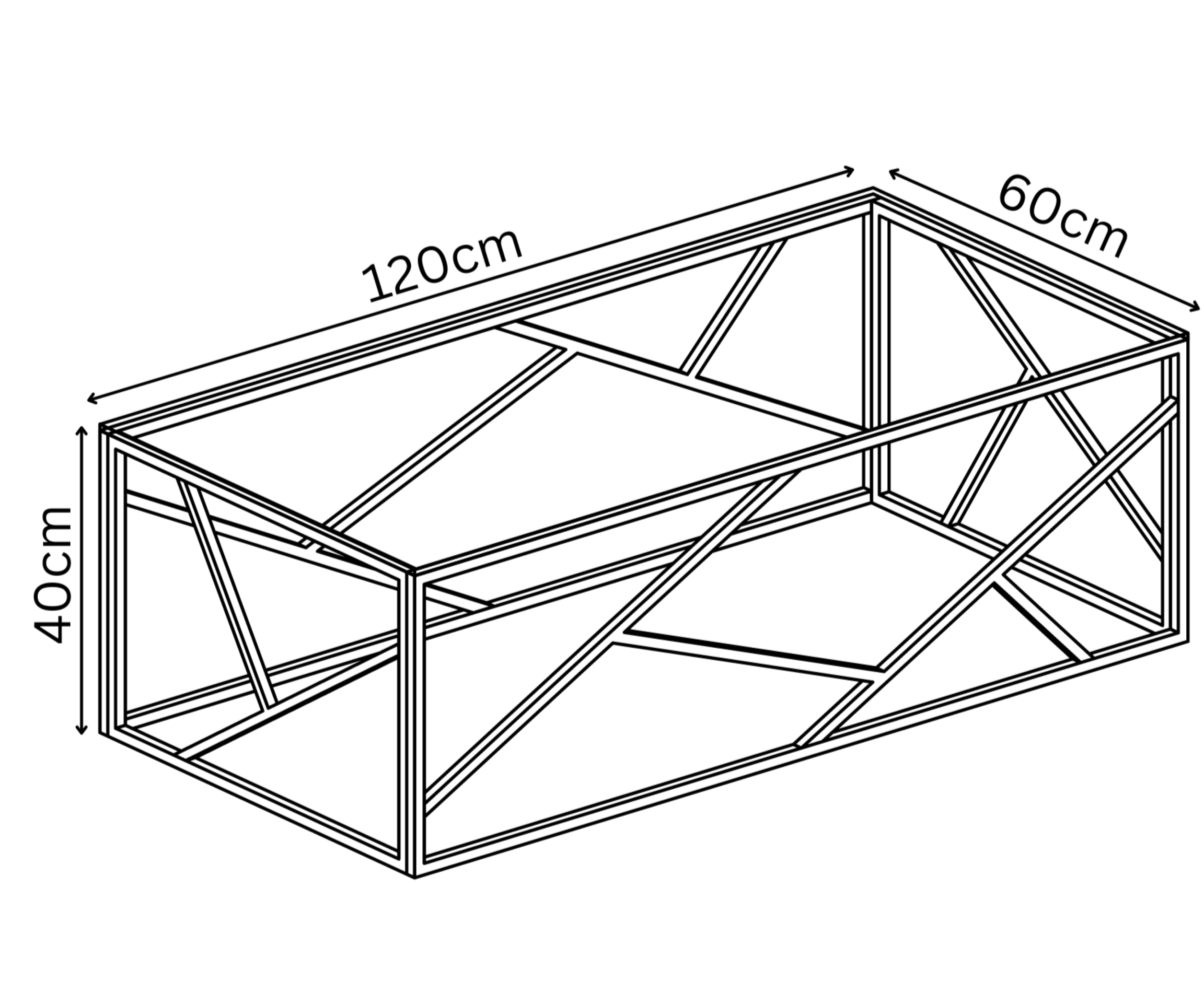 Kieta Clear Glass Coffee Table