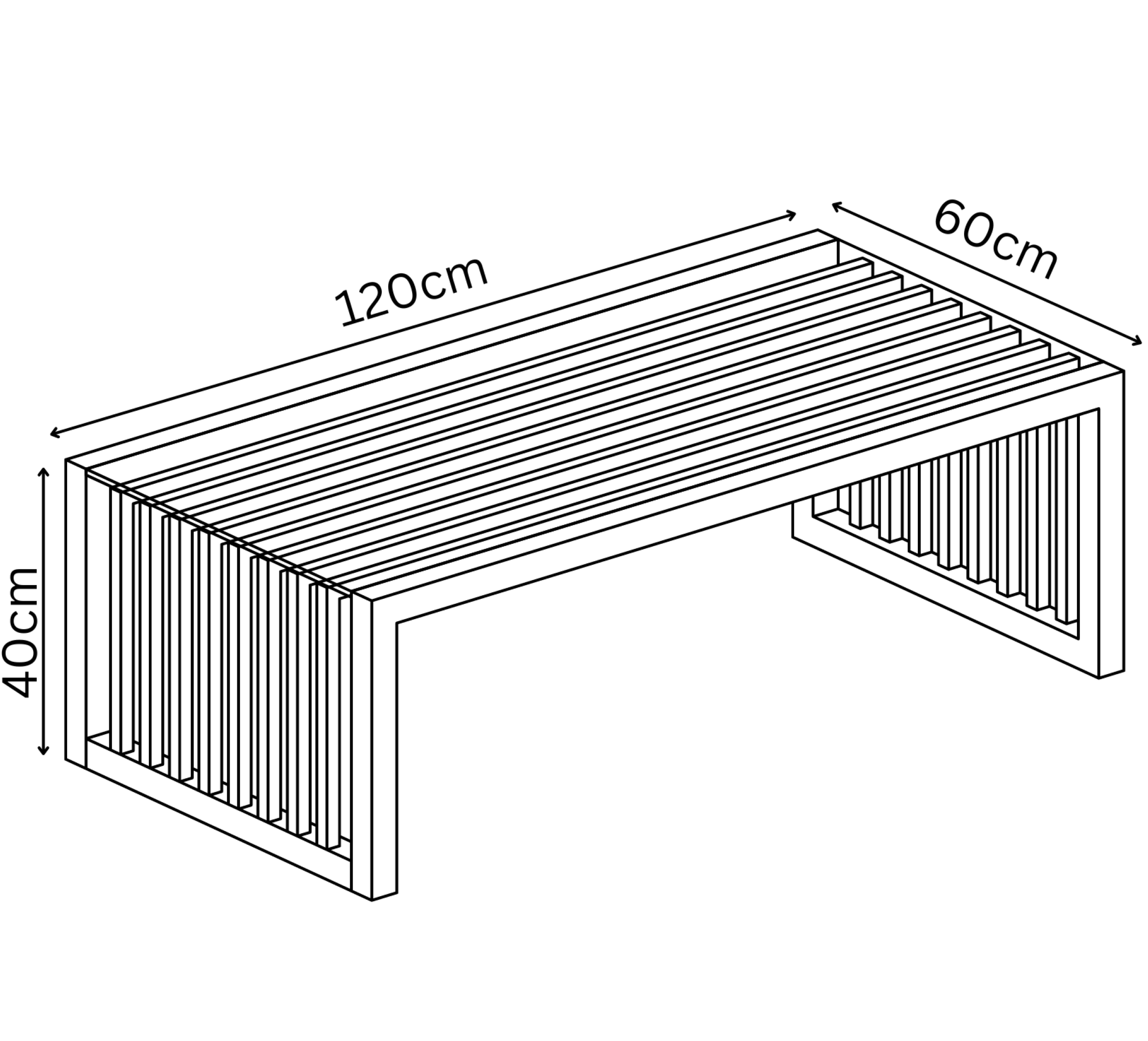 Horizon Clear Glass Coffee Table