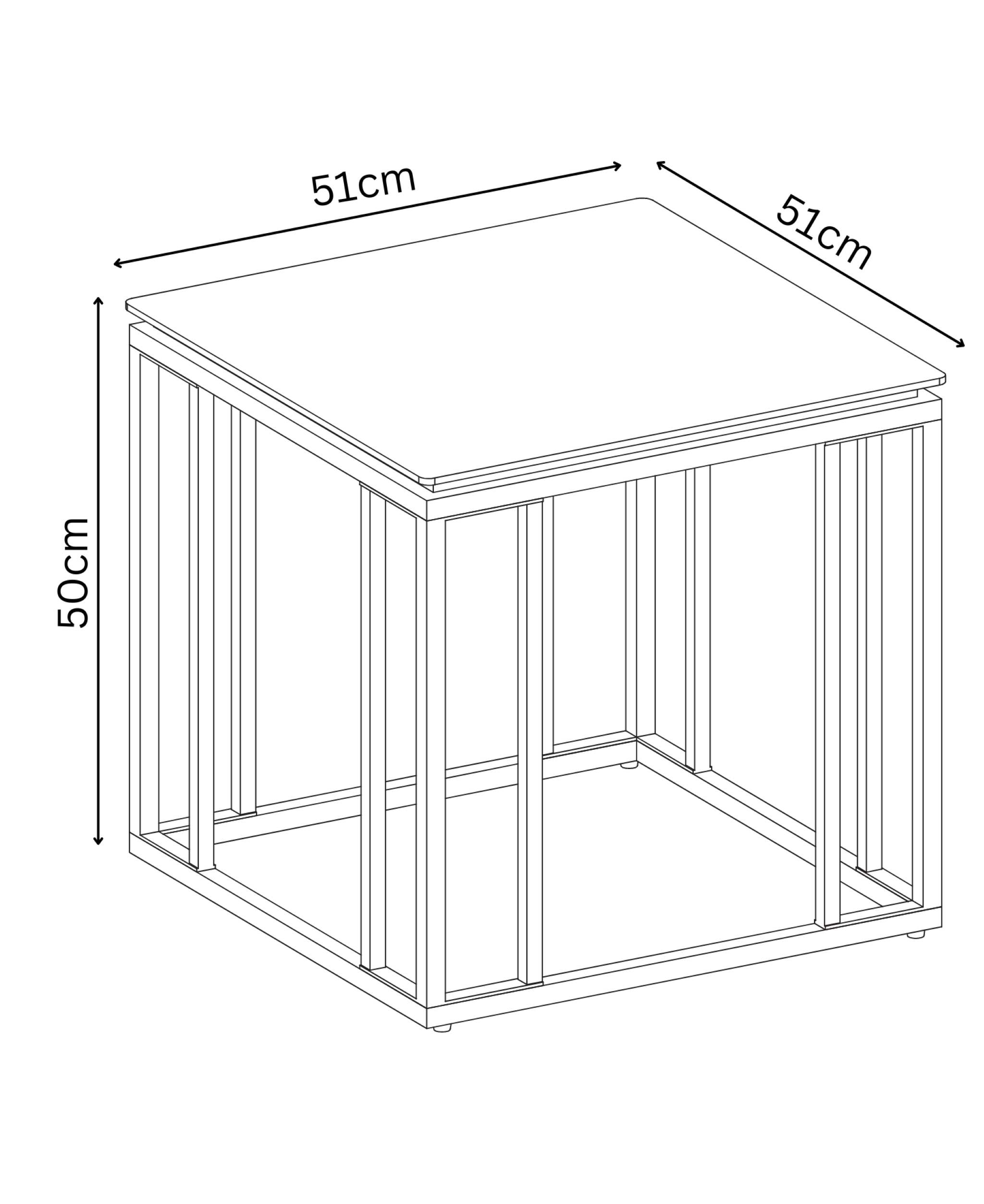 Capri Grey Ceramic Side Table