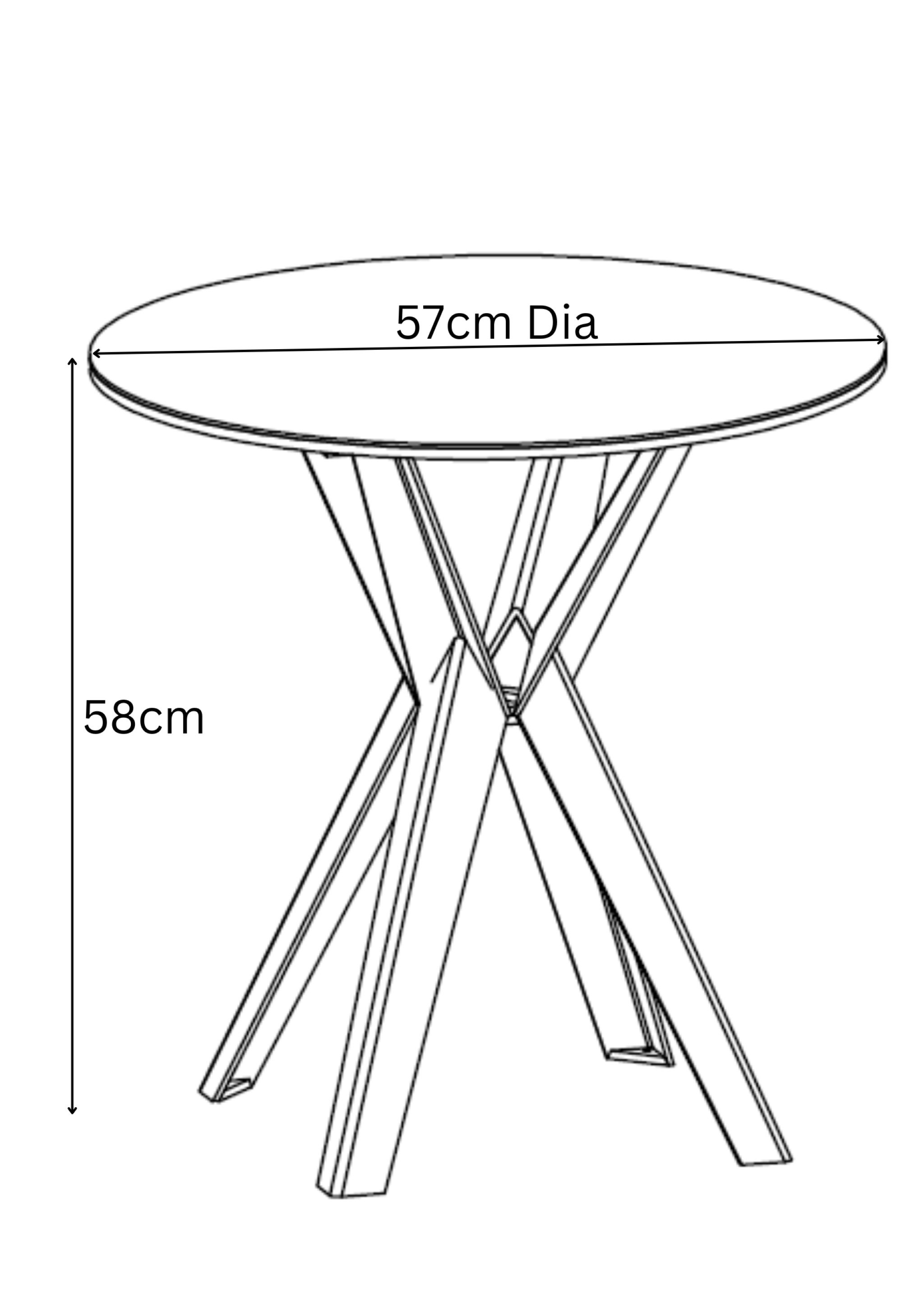 Vitalli Ceramic Side Table