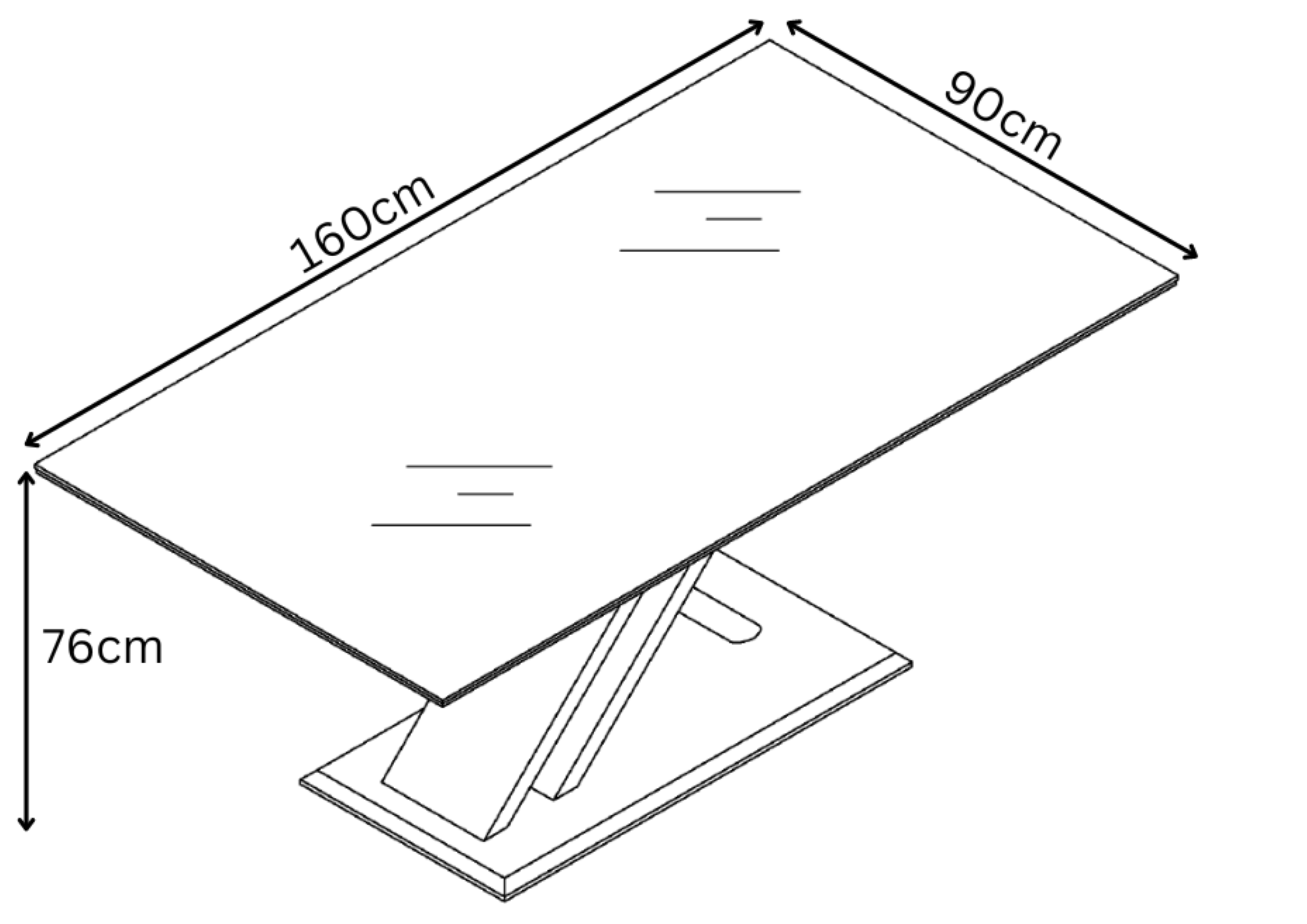 Xavi 160cm Grey Walnut Dining Table