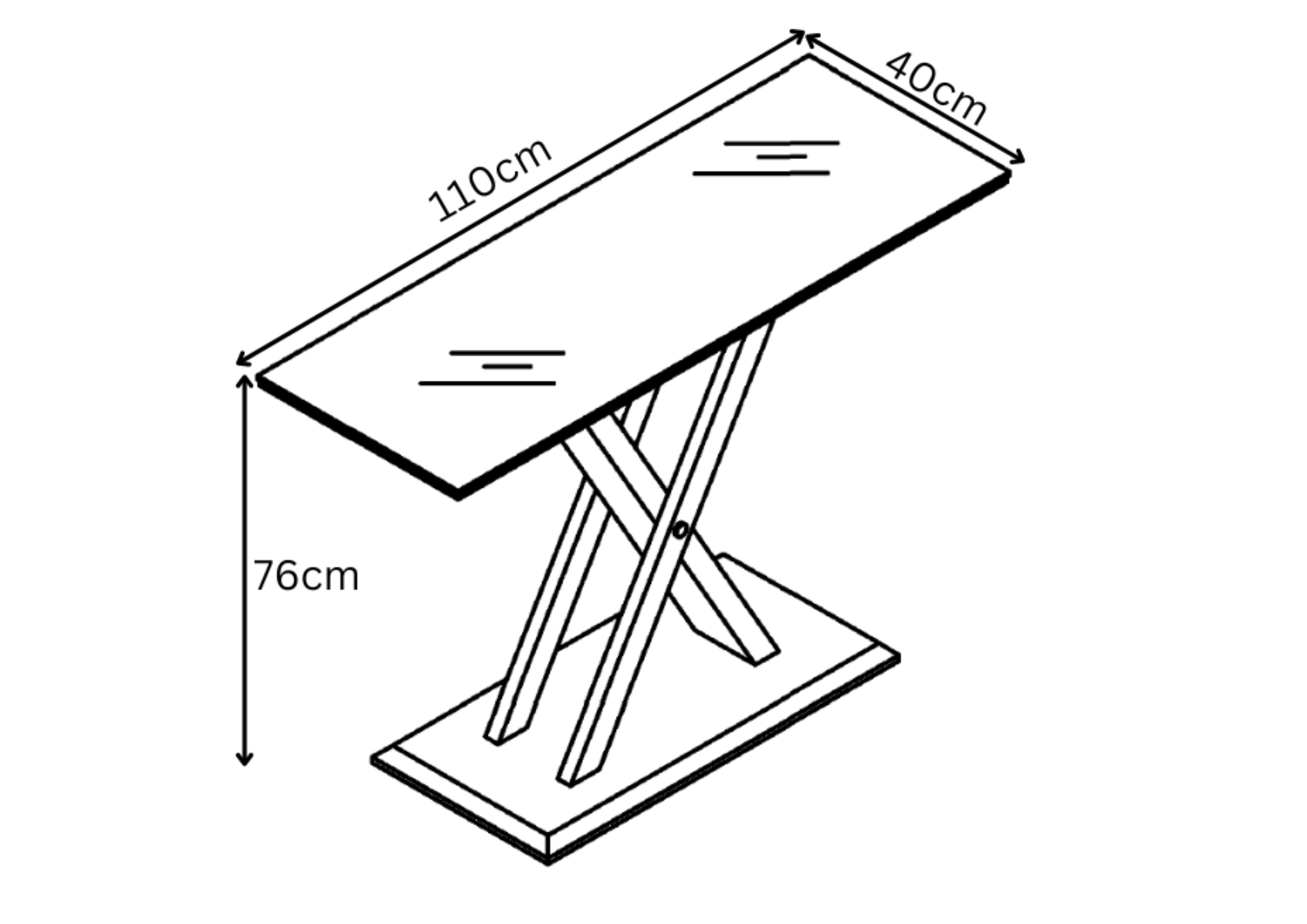 Xavi Grey Walnut Console Table