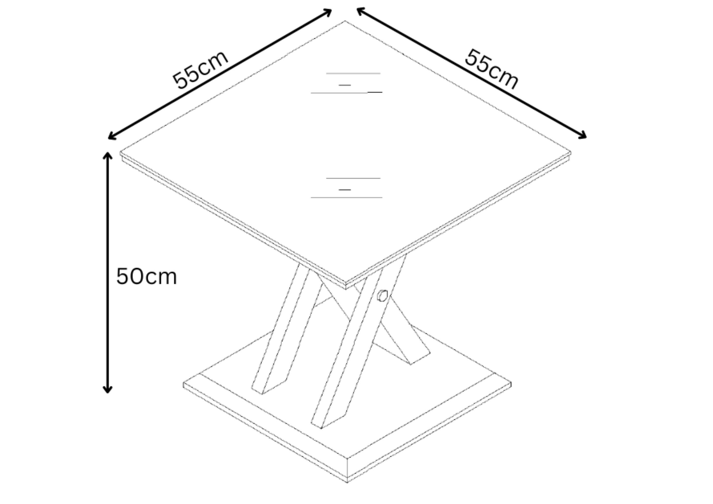 Xavi Grey Walnut Side Table