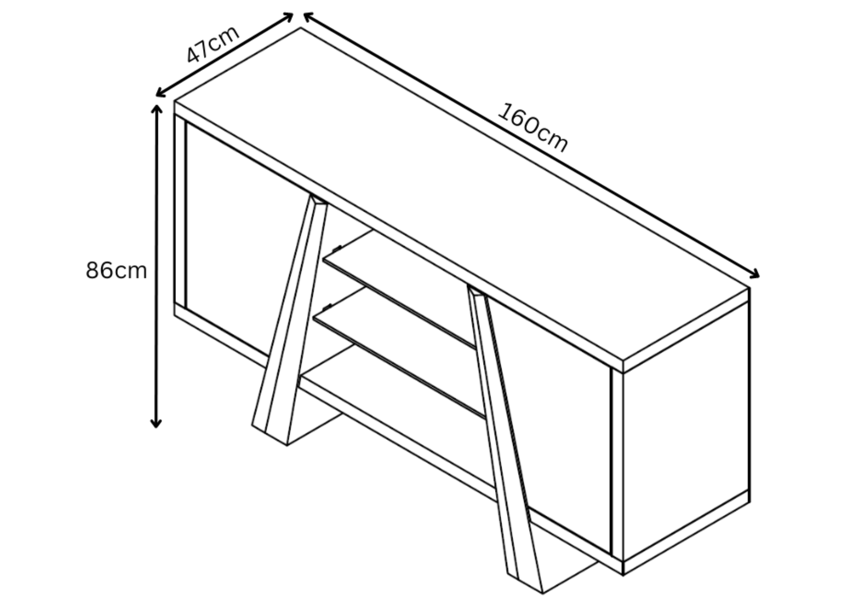 New Westin Grey Ceramic Sideboard