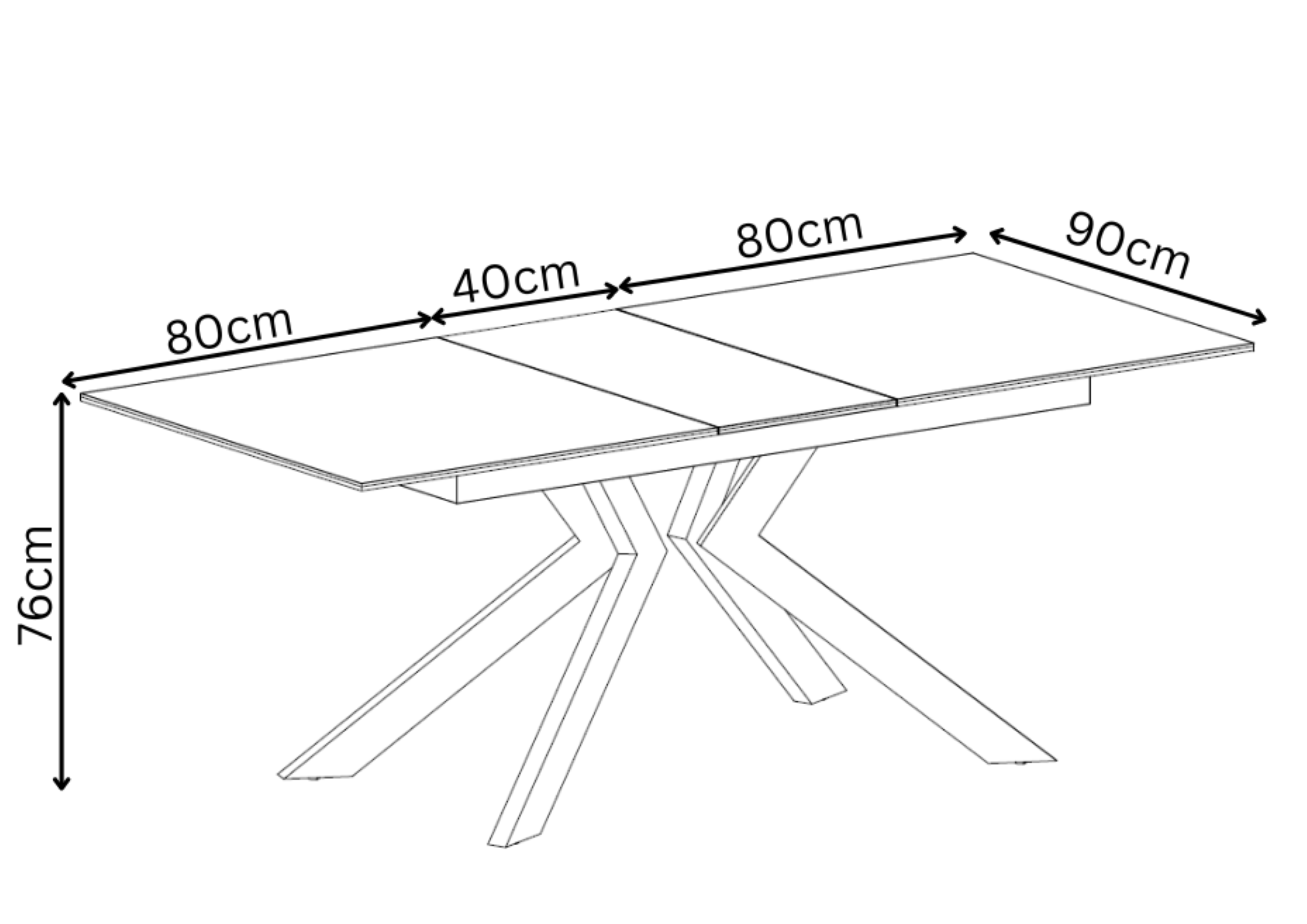 Azzaro 160-200cm Matte Grey Ceramic Auto-rise Extending Dining Table