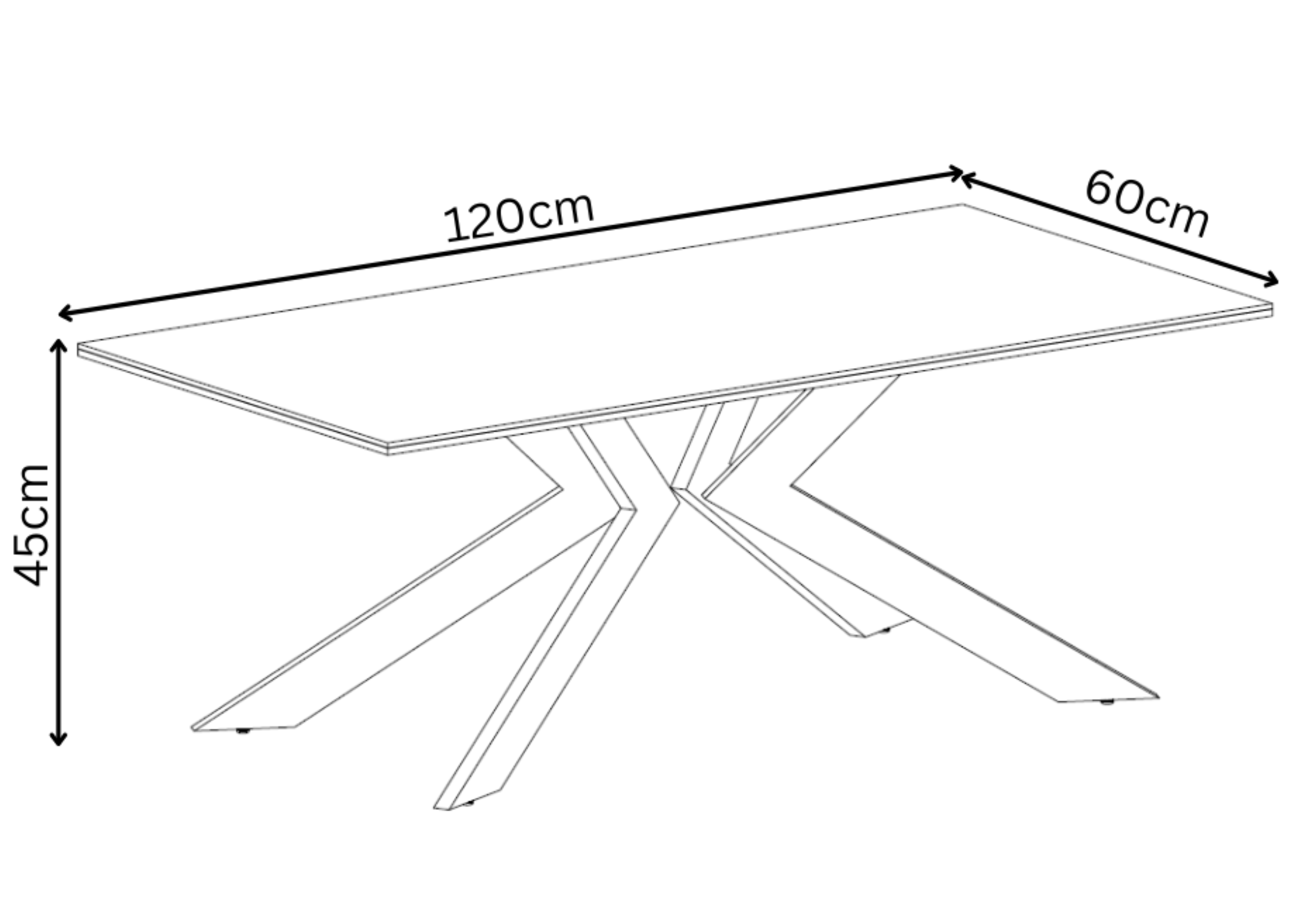 Azzaro Matte Grey Ceramic Coffee Table