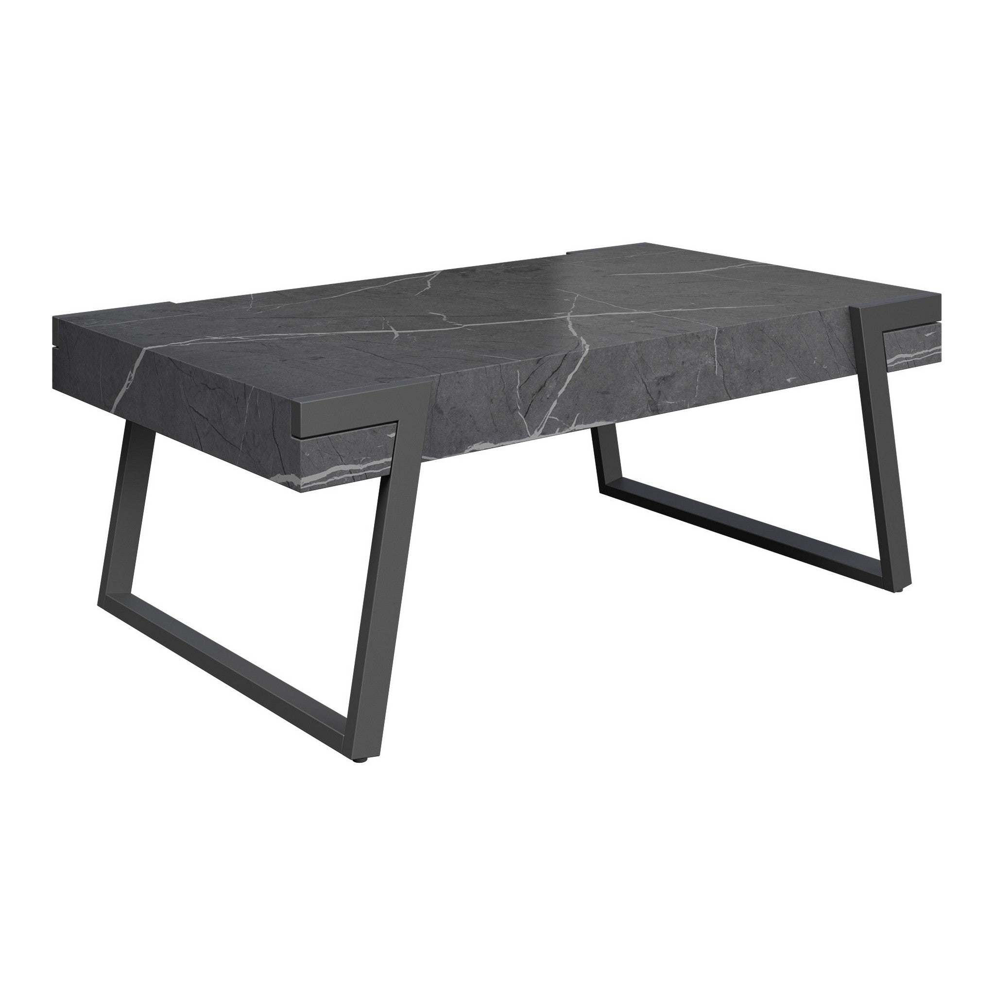 Alpina Grey Marble Effect Coffee Table