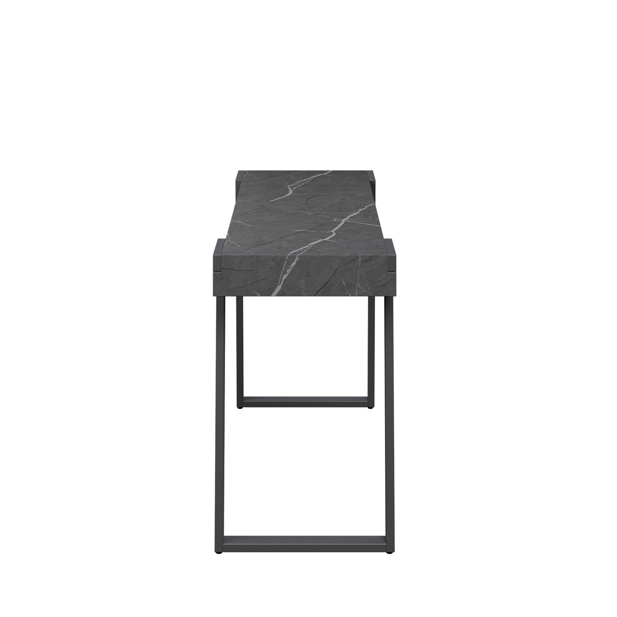 Alpina Grey Marble Effect Console Table
