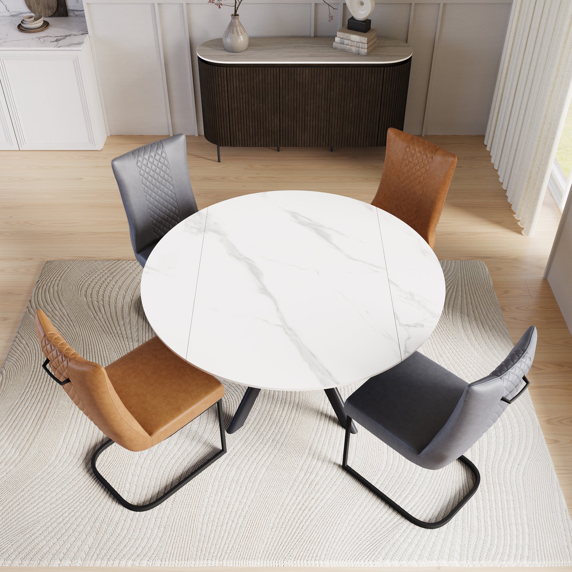 Alto 135cm Ceramic Extending Dining Table