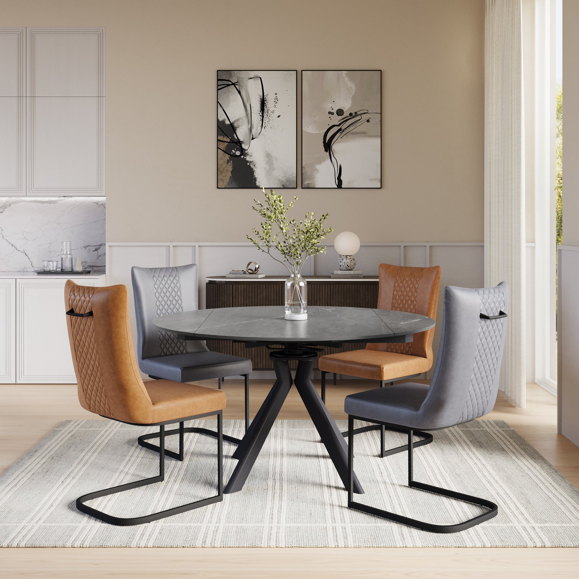 Alto 135cm Ceramic Extending Dining Table