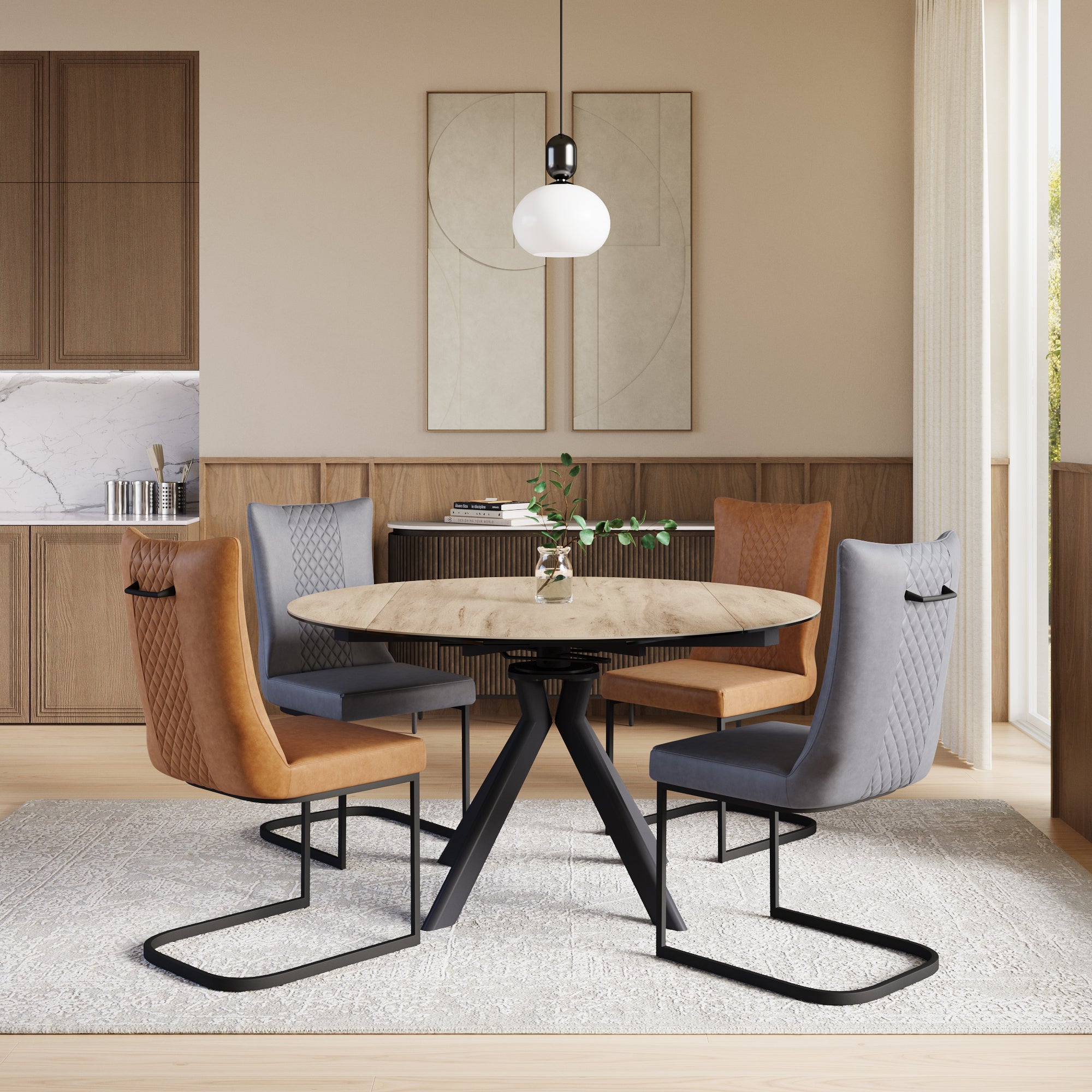 Alto 135cm Ceramic Extending Dining Table