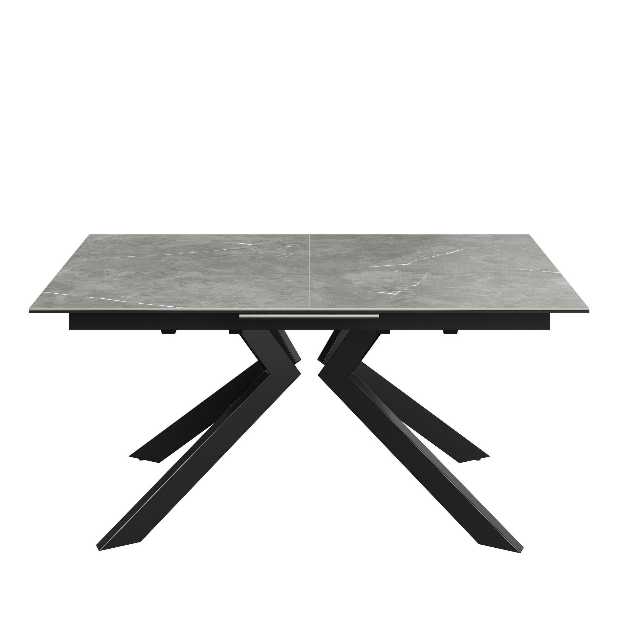 Azzaro 160-200cm Matte Grey Ceramic Auto-rise Extending Dining Table