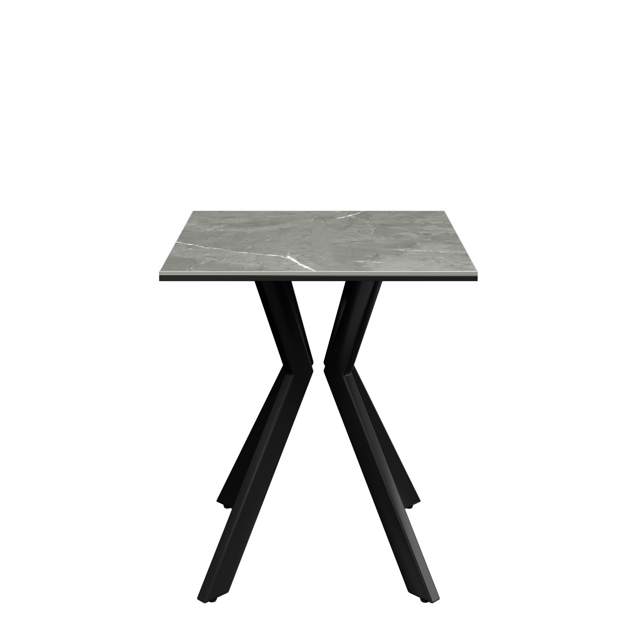 Azzaro Matte Grey Ceramic Side Table