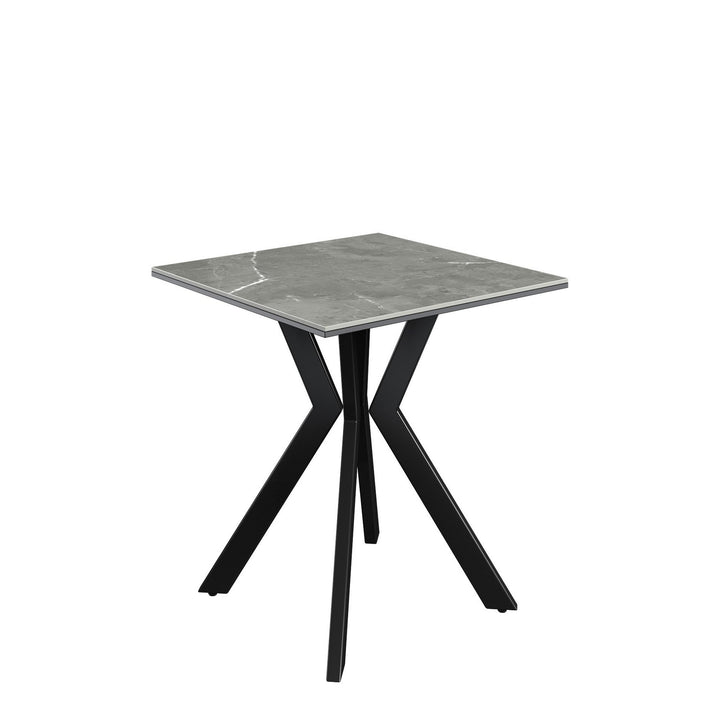 Azzaro Matte Grey Ceramic Side Table