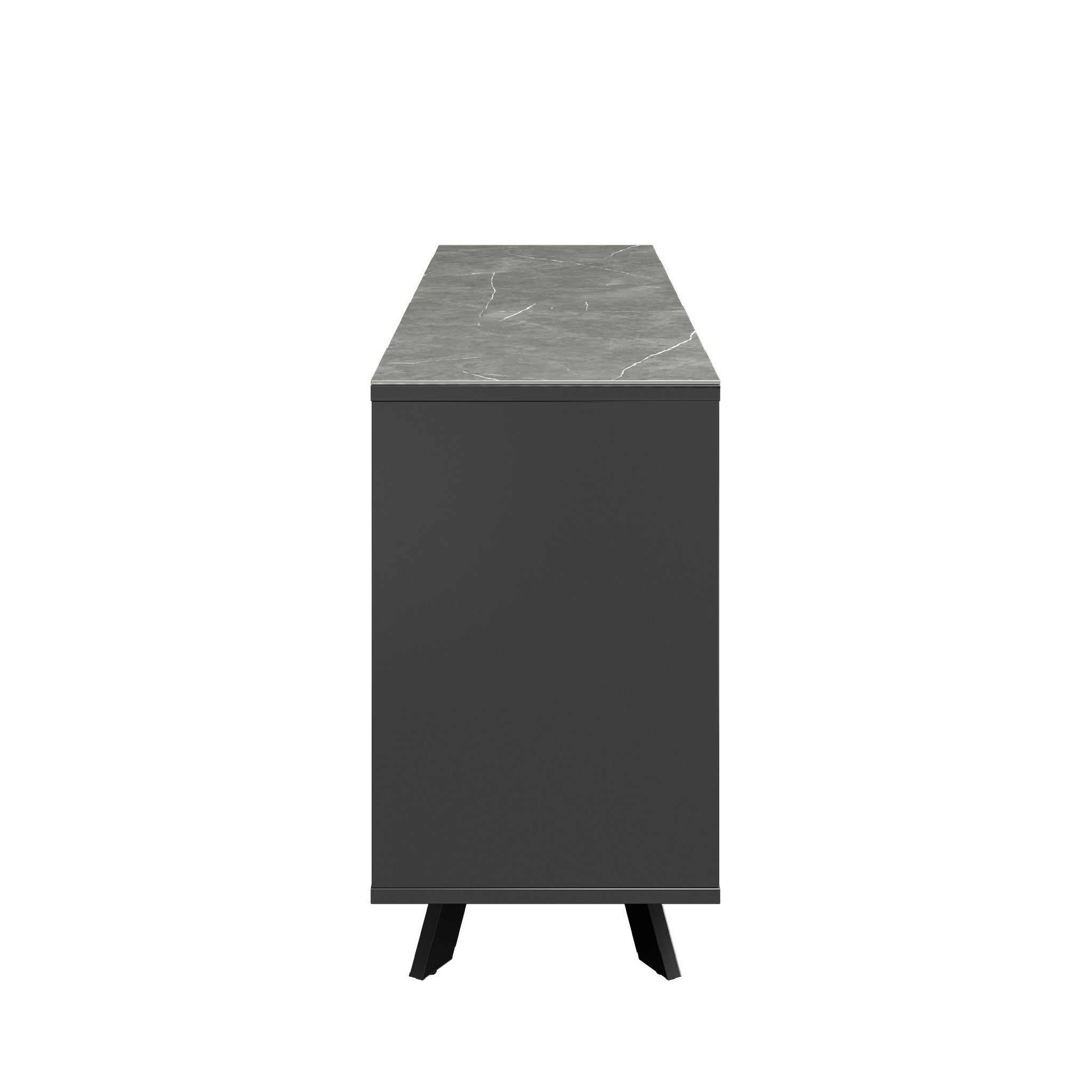 Azzaro Matte Grey Ceramic Sideboard