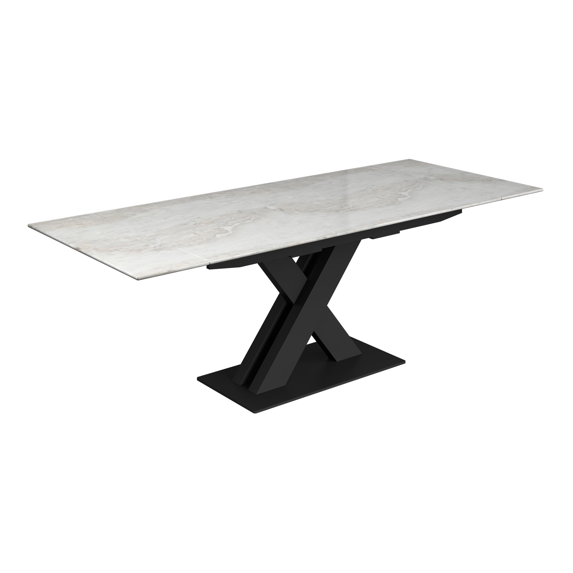Bari 160-200cm Marble Extending Dining Table