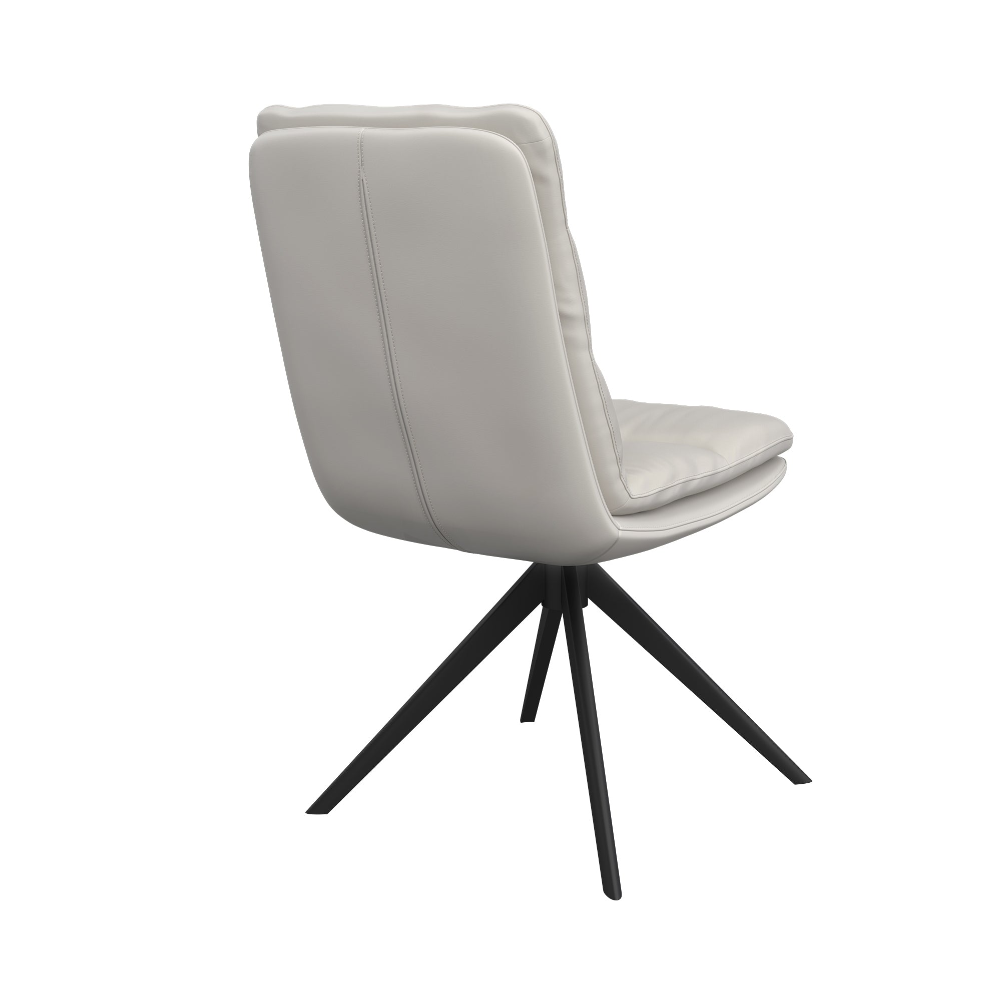 Bari Faux Leather Swivel Dining Chair