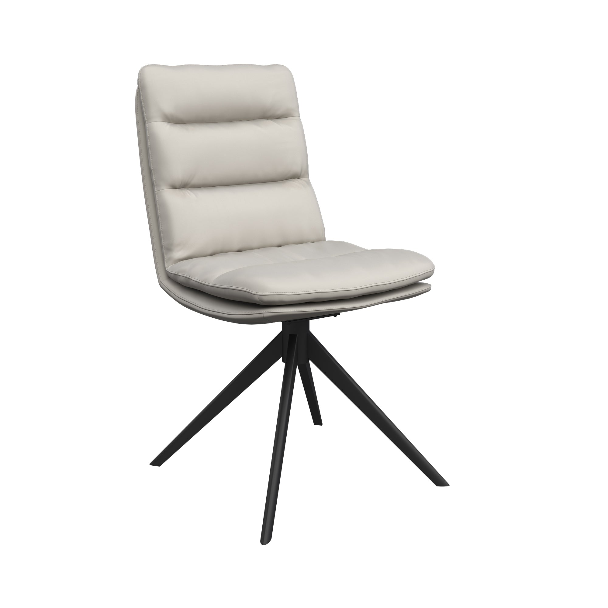 Bari Faux Leather Swivel Dining Chair