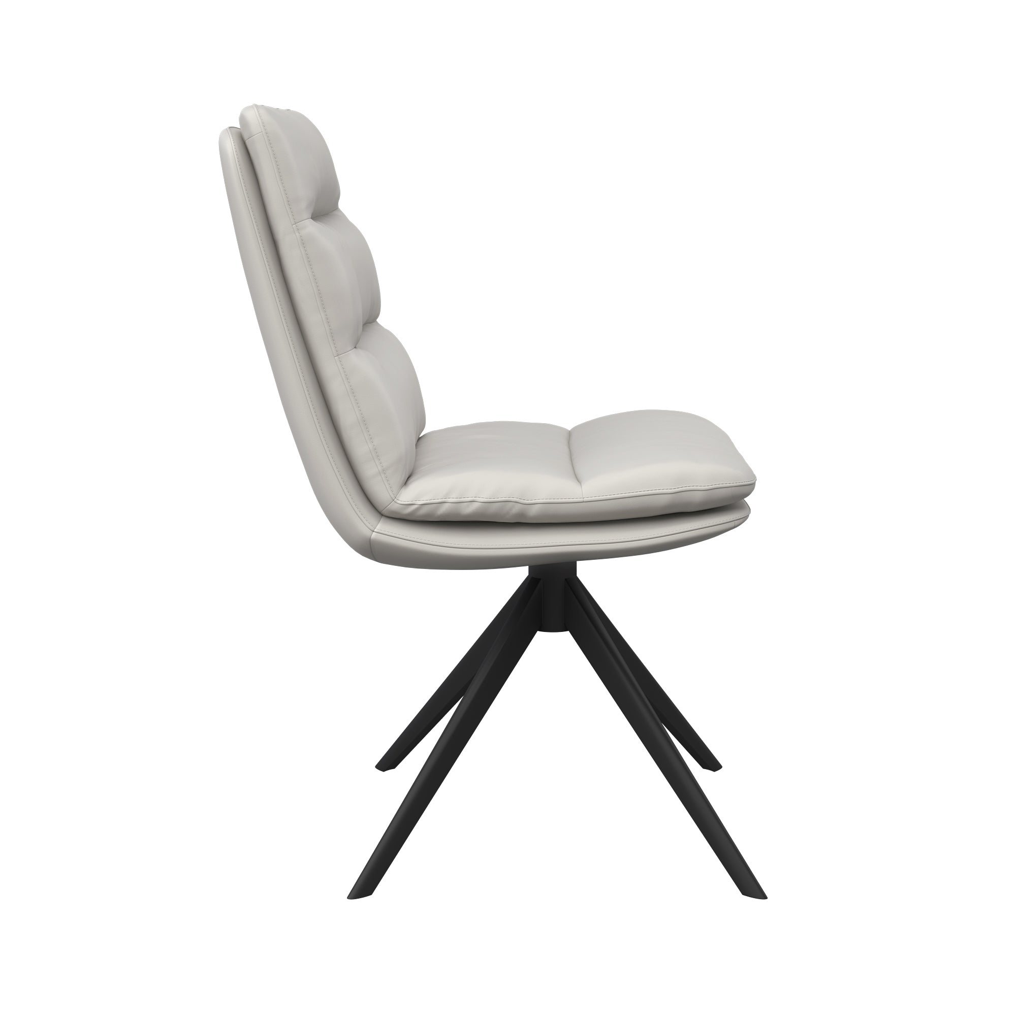 Bari Faux Leather Swivel Dining Chair