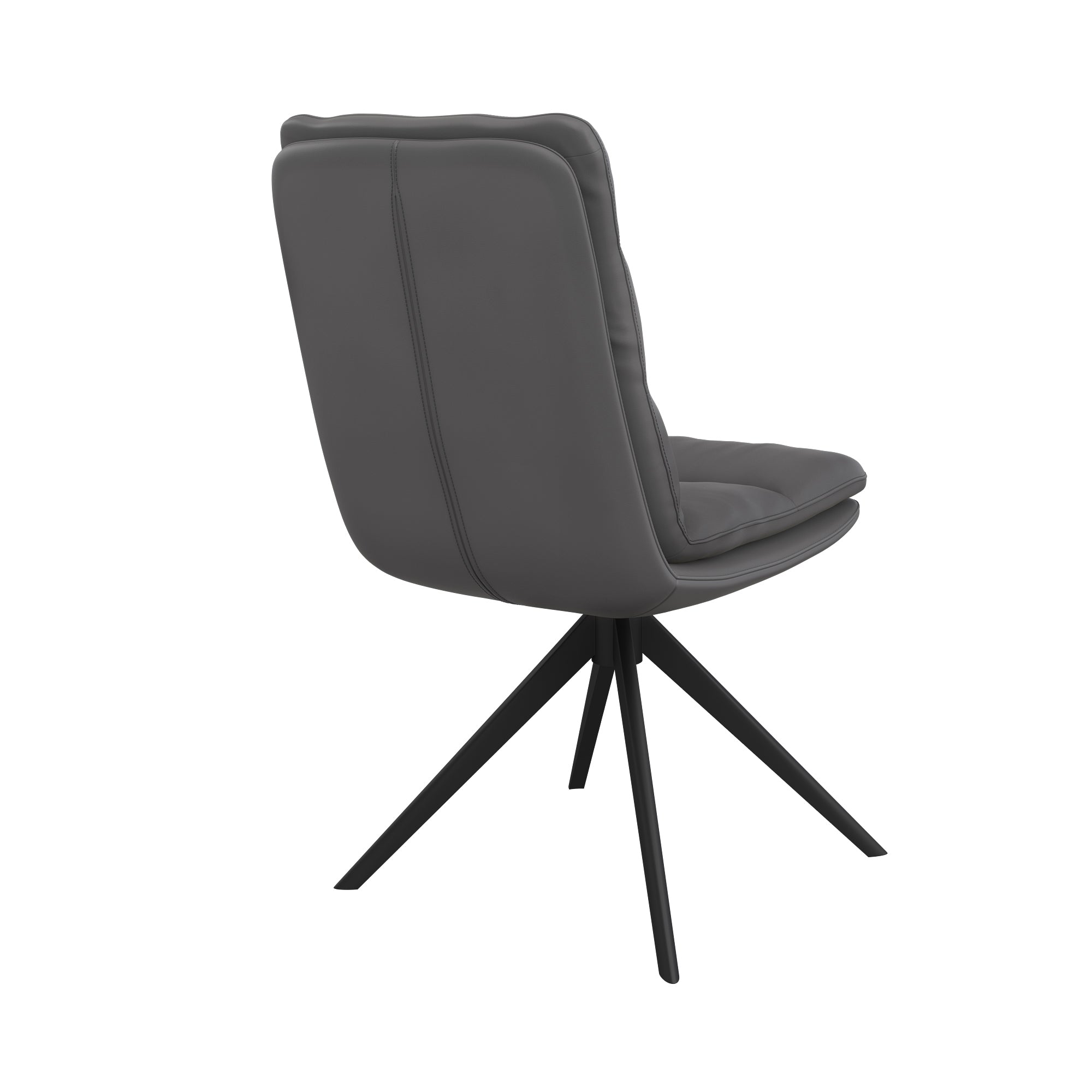 Bari Faux Leather Swivel Dining Chair