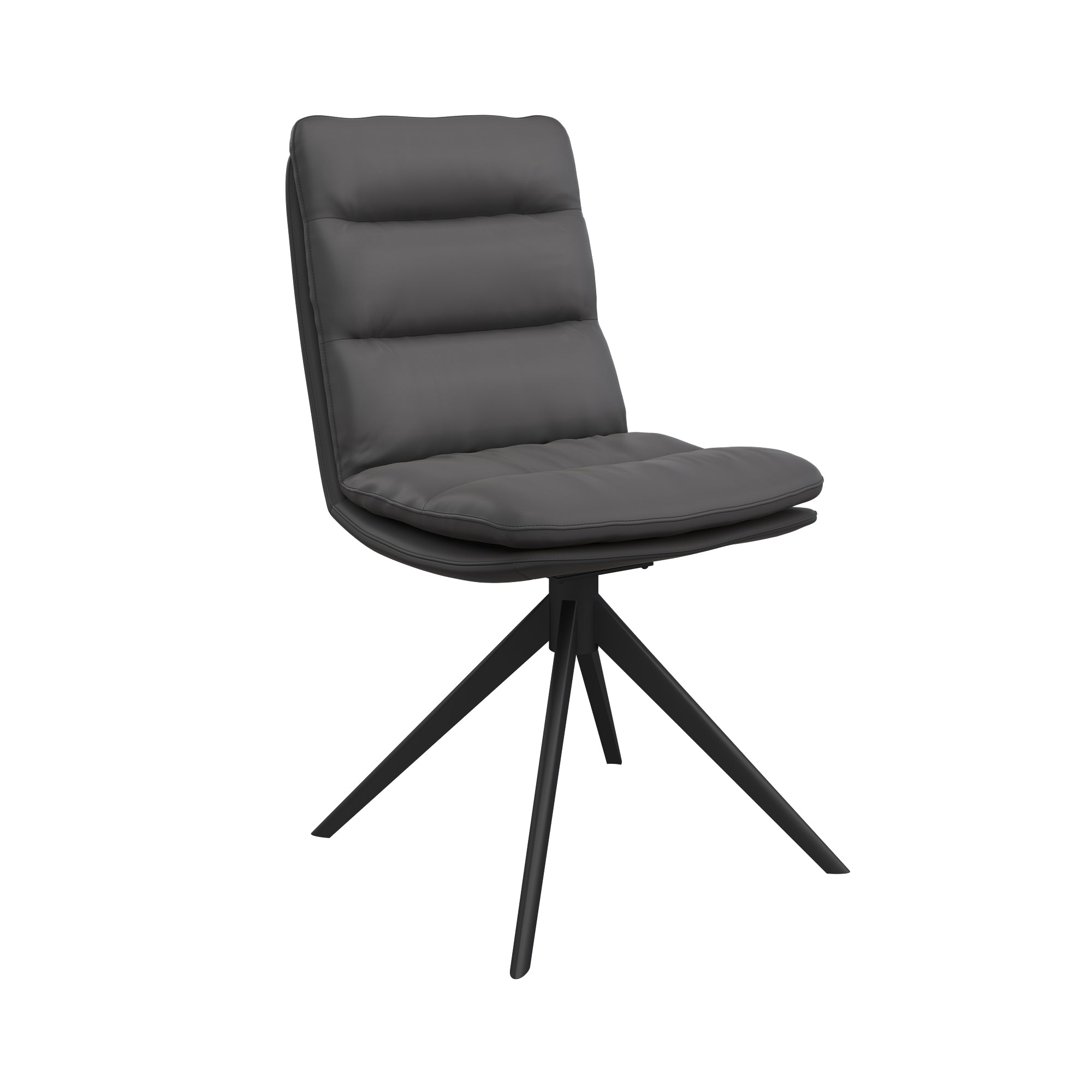 Bari Faux Leather Swivel Dining Chair