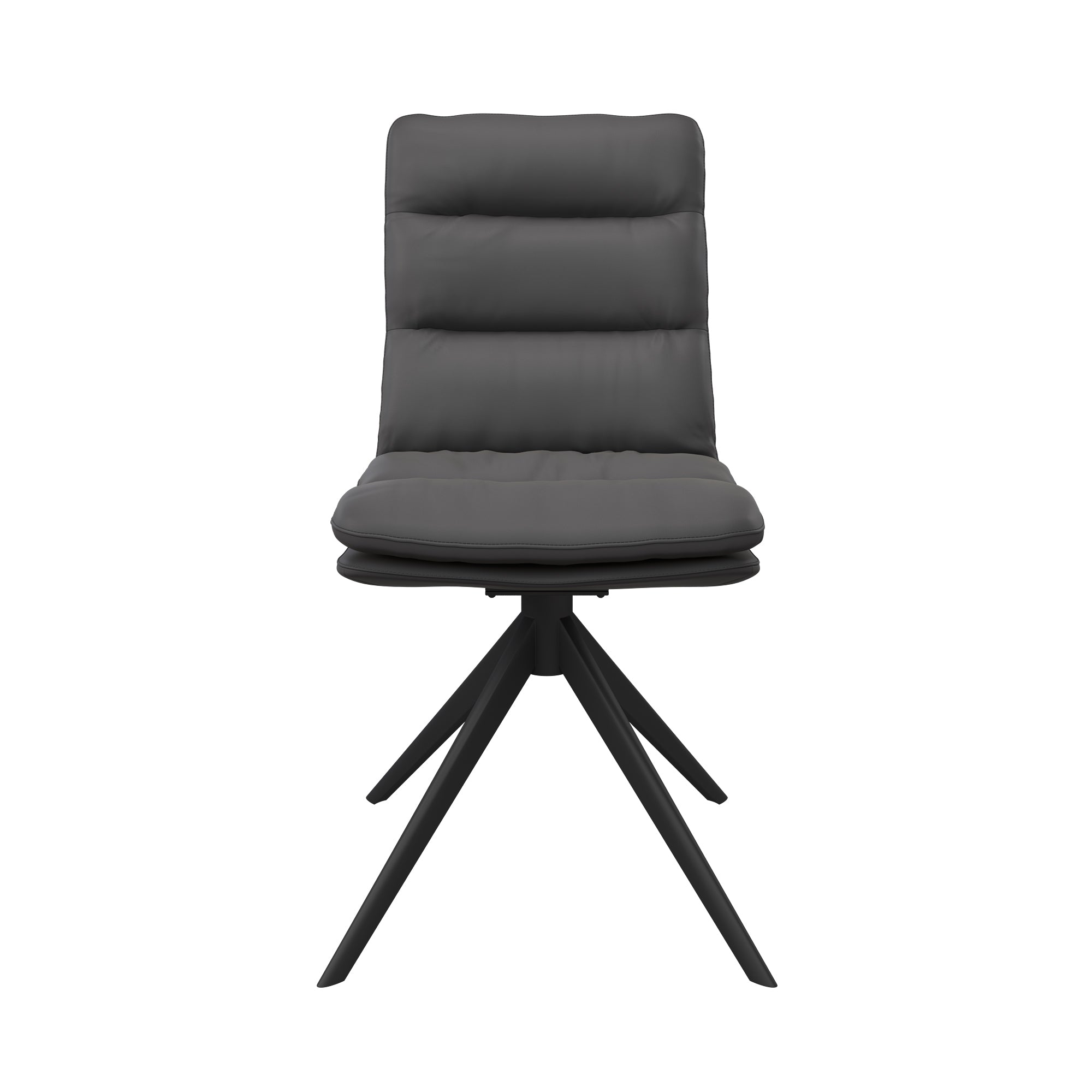 Bari Faux Leather Swivel Dining Chair