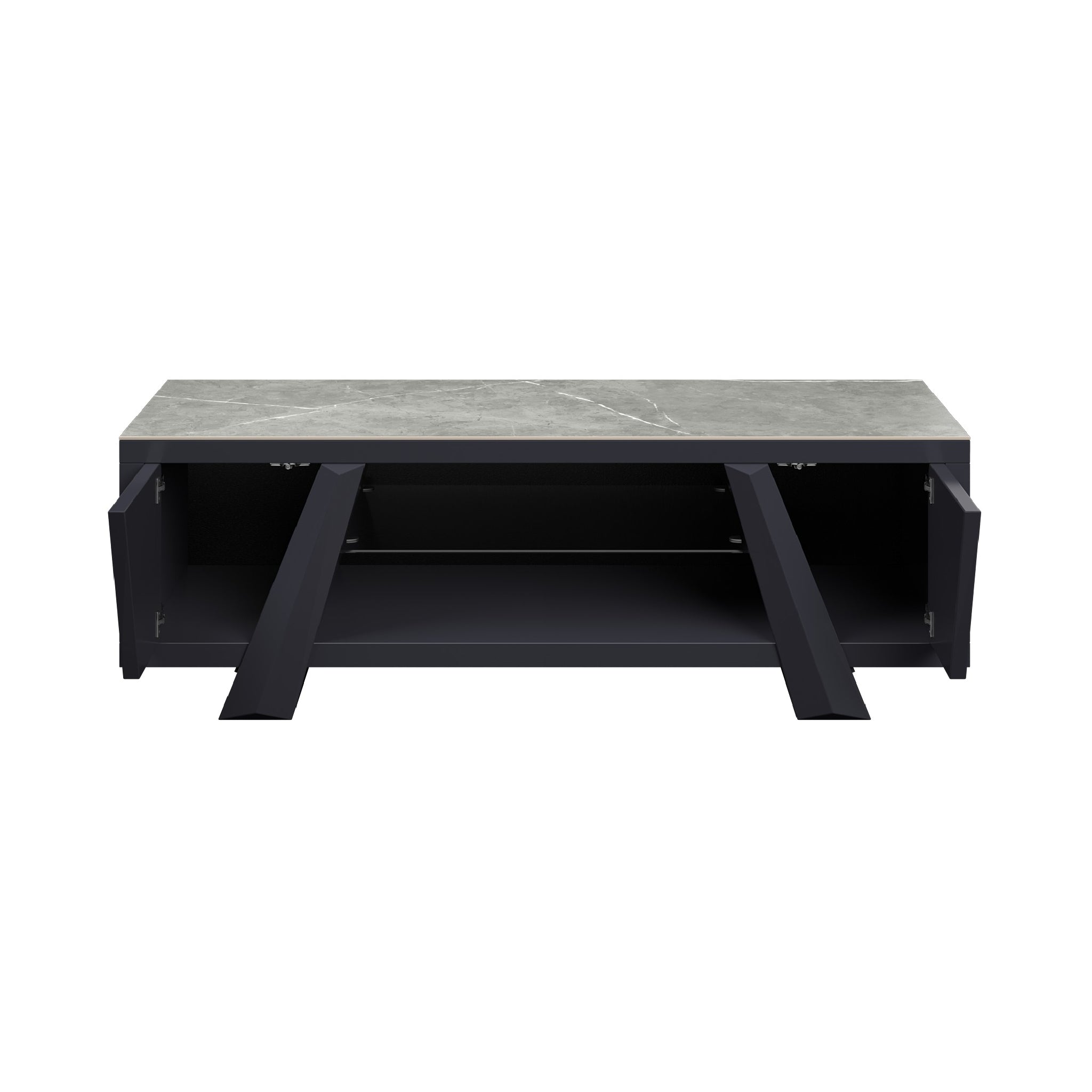 Brando Matte Grey Ceramic TV Unit