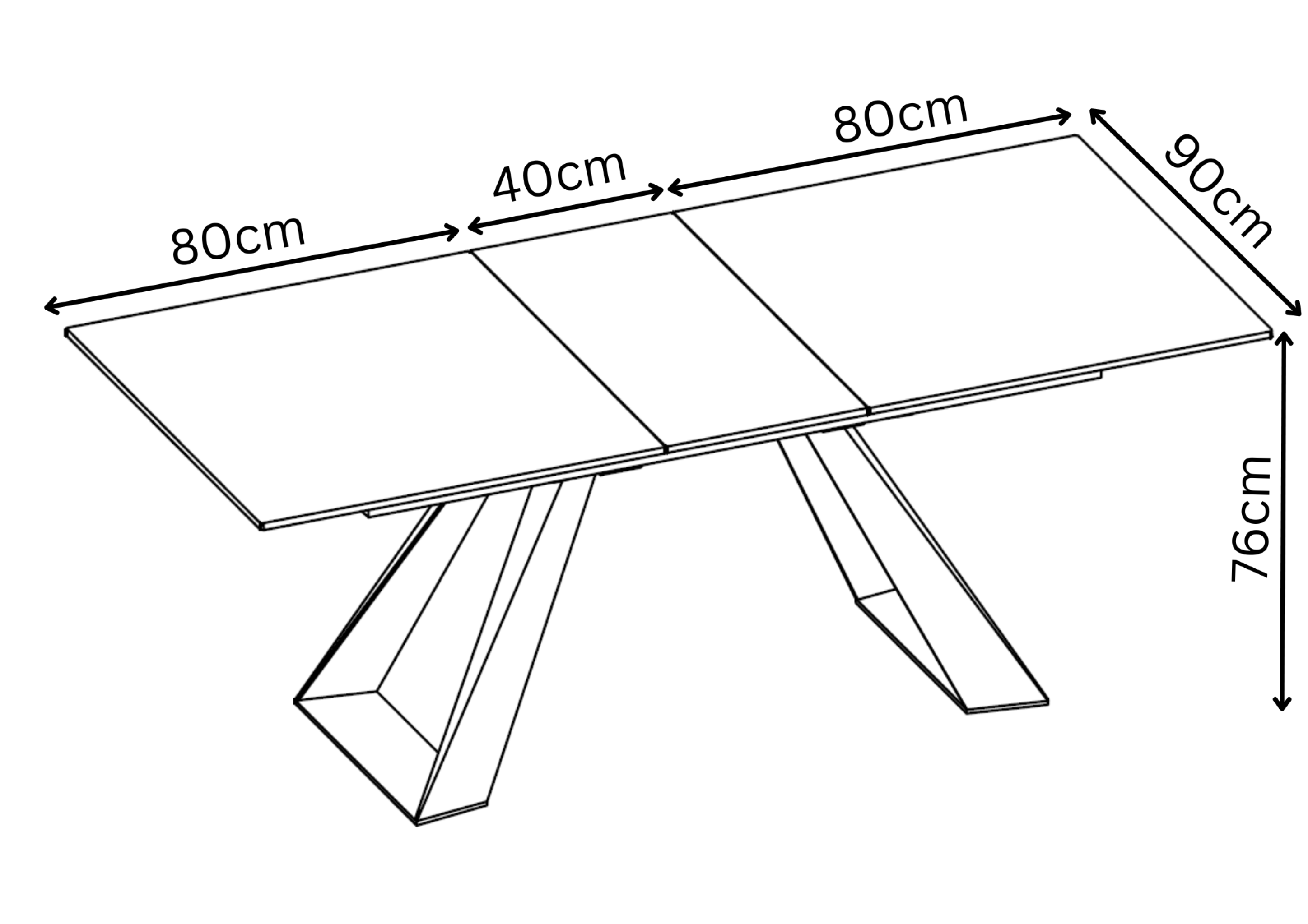 Lavante 160-200cm Grey Gloss Ceramic Auto-rise Extending Dining Table