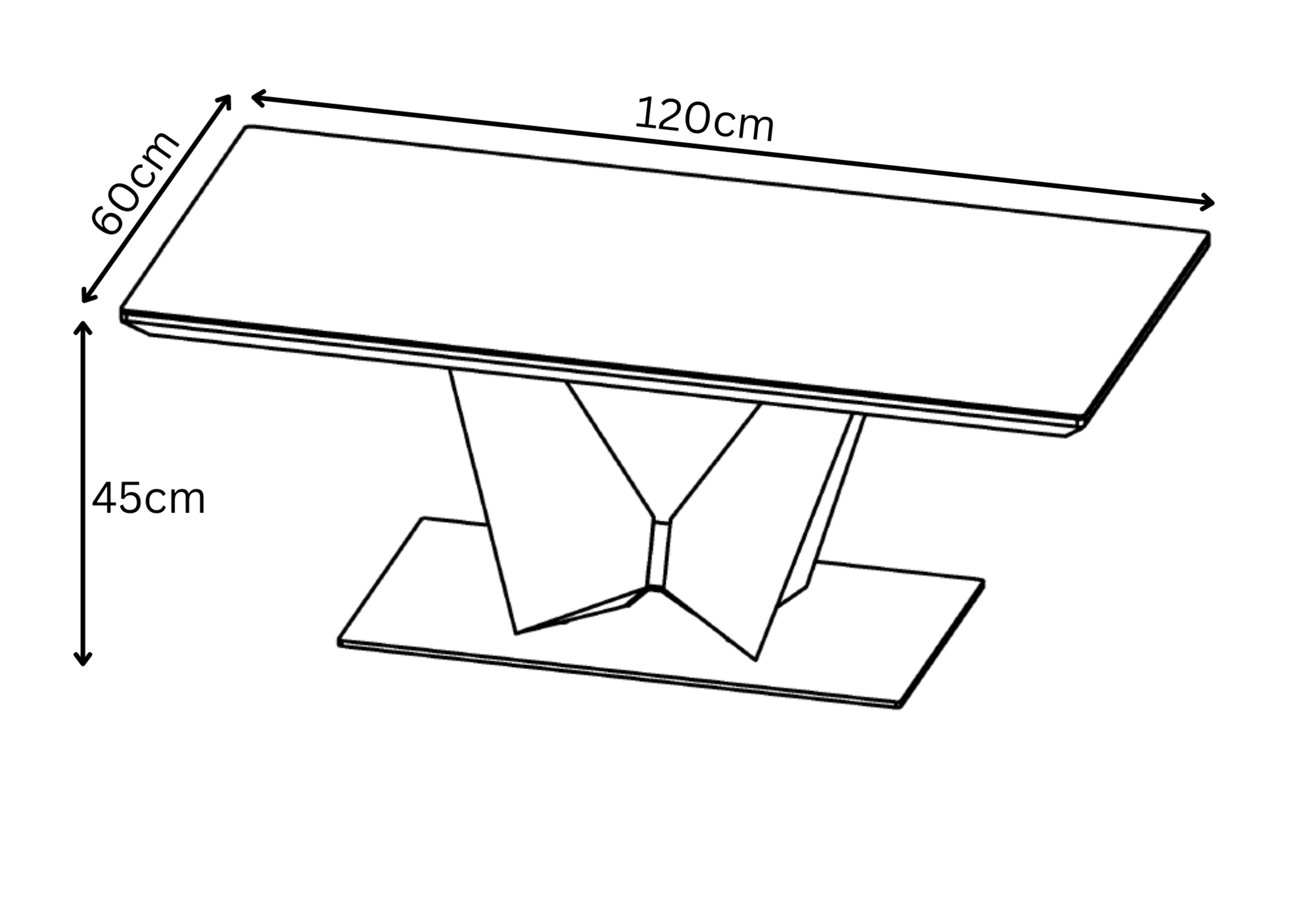 New Westin Grey Ceramic Coffee Table