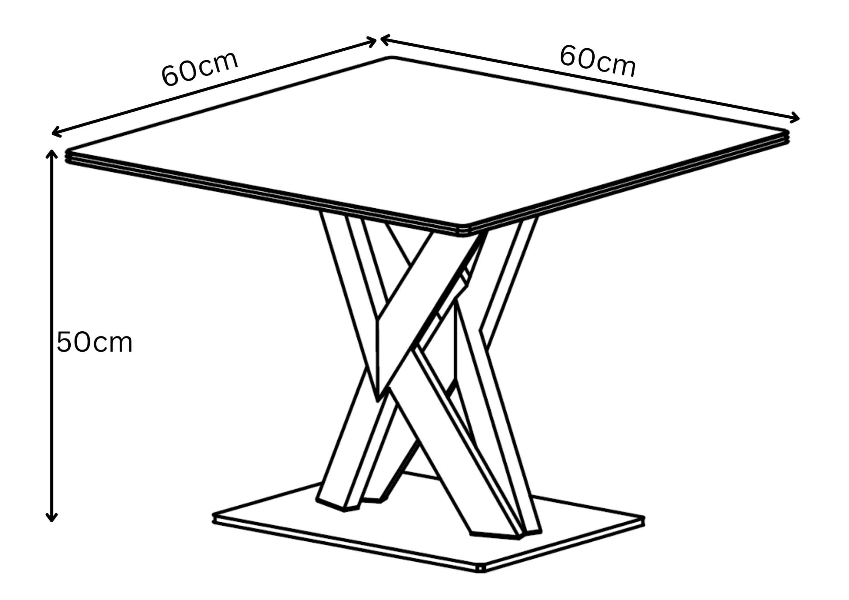 Kenzo White Gloss Ceramic Side Table