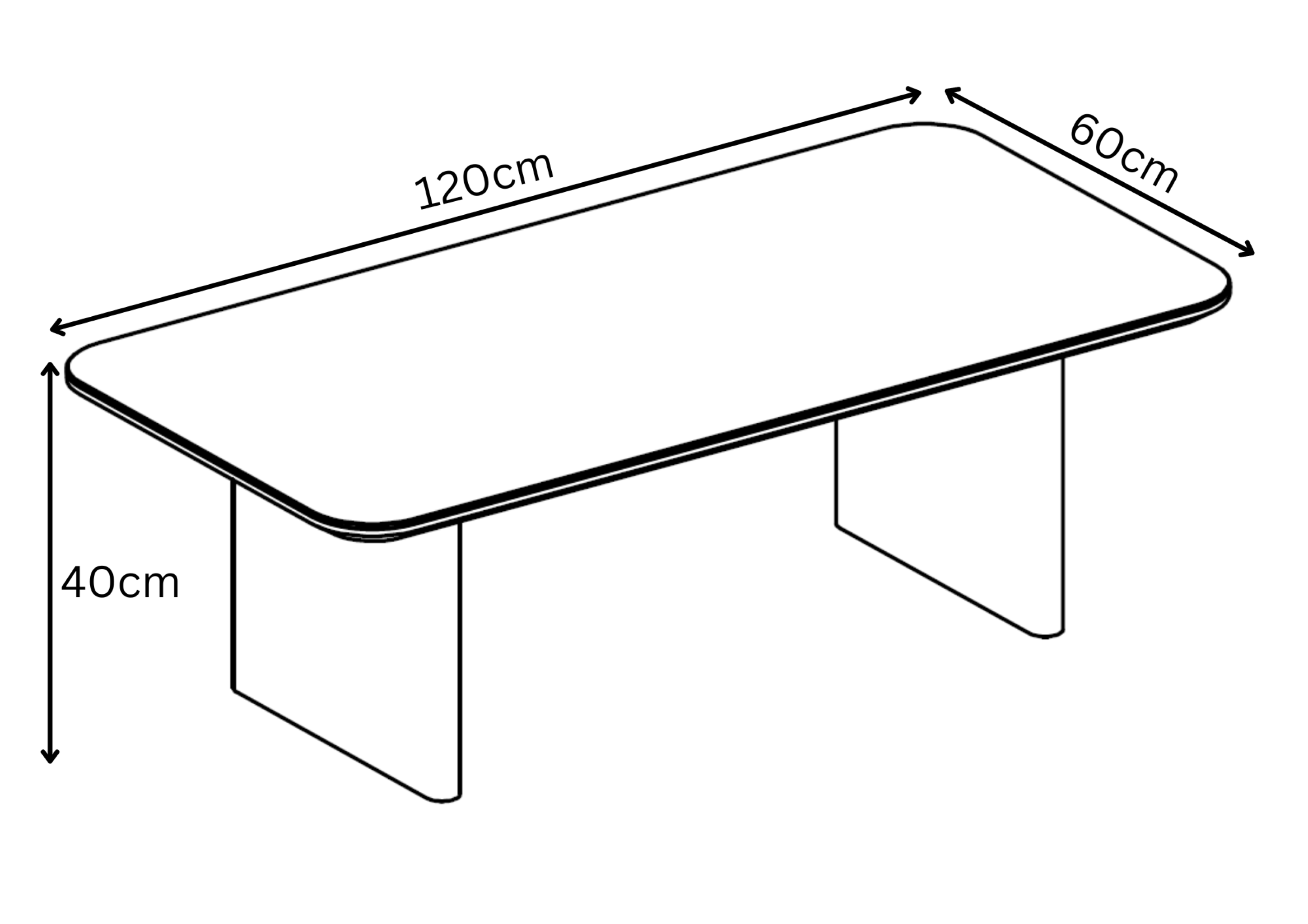 Milano Gloss White Ceramic Coffee Table