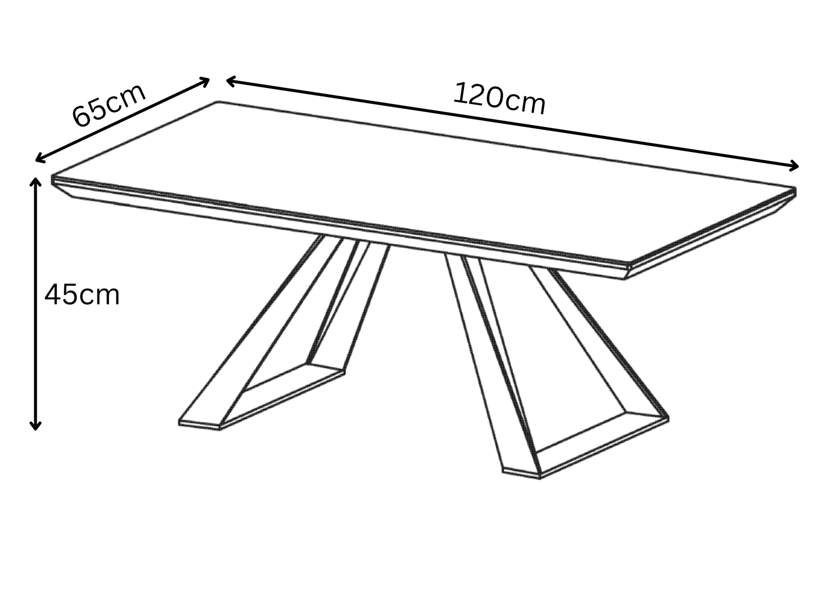 Lavante Grey Gloss Ceramic Coffee Table