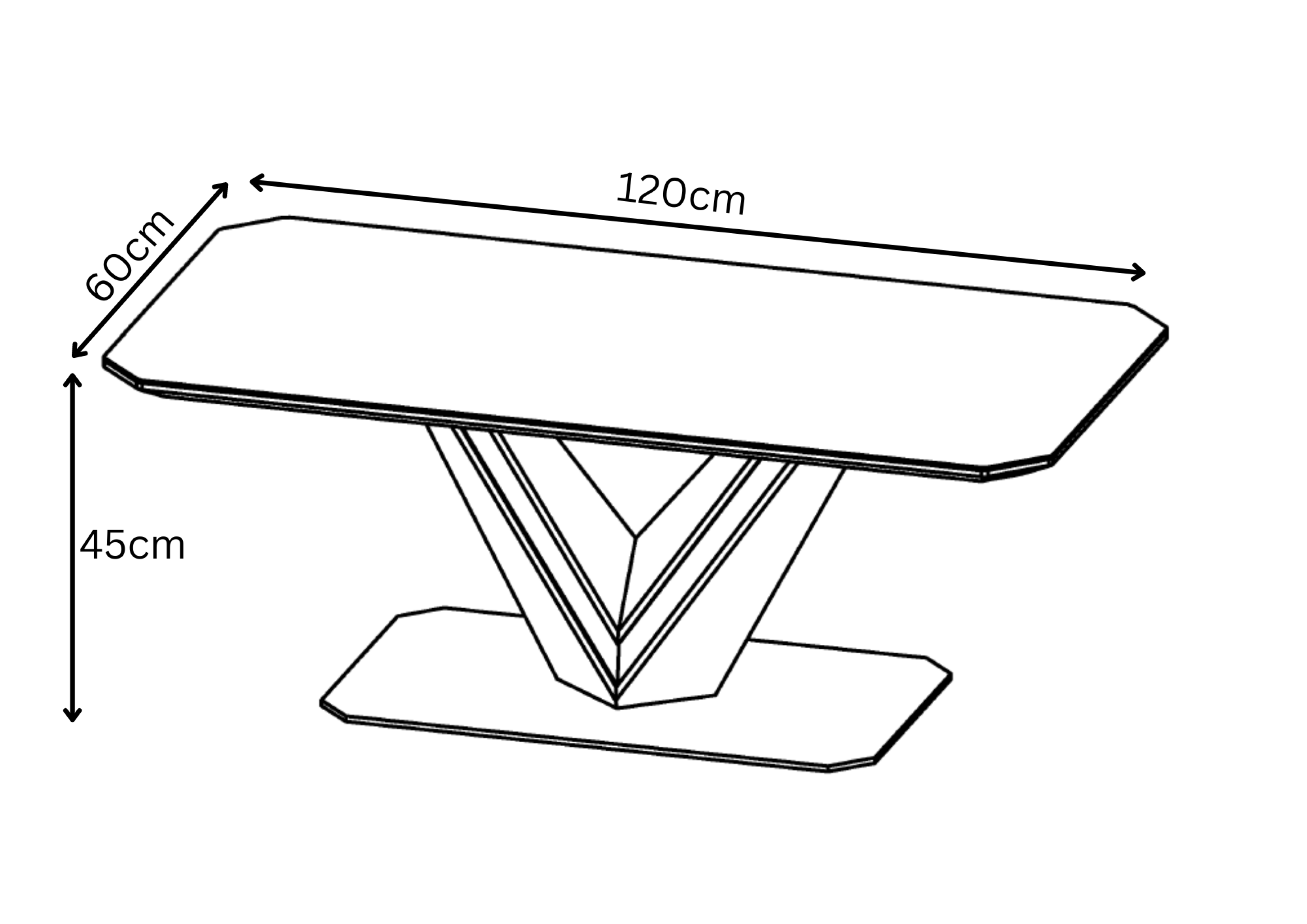 Bellagio Grey Ceramic Coffee Table