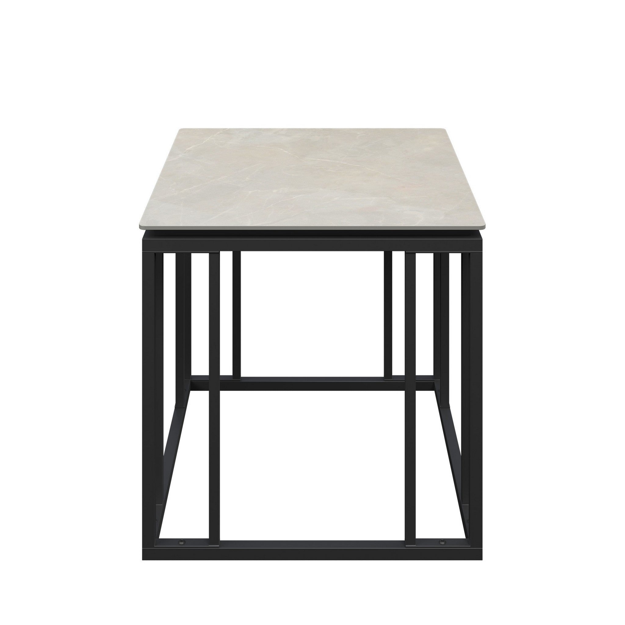 Capri Grey Ceramic Side Table