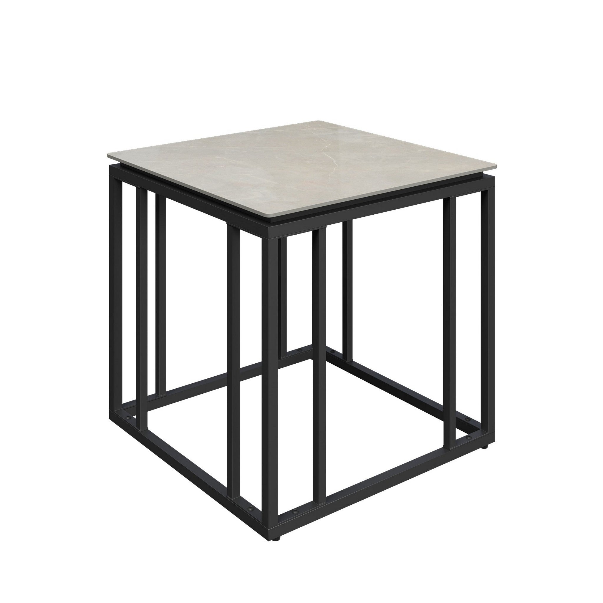Capri Grey Ceramic Side Table