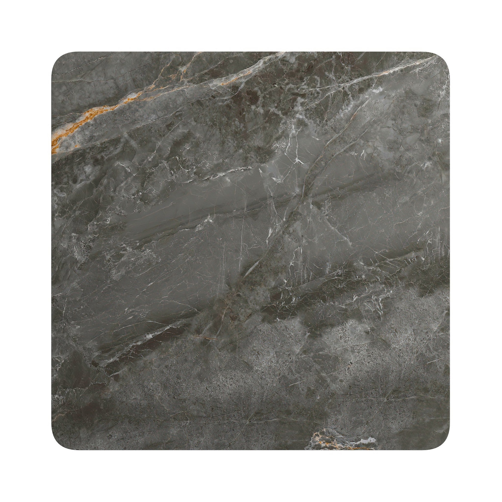 Cartier 80cm Square Gloss Grey Ceramic Dining Table