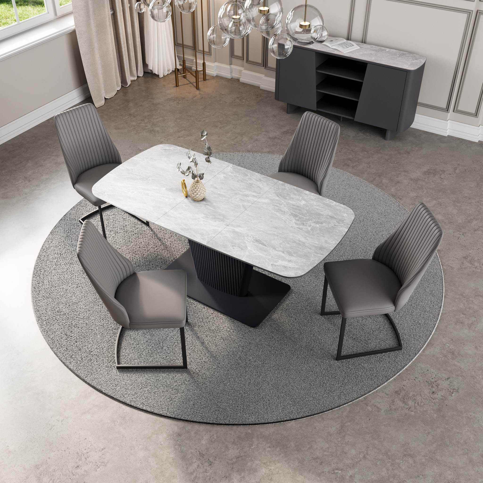 Castello 130-170cm Ceramic Extending Dining Table