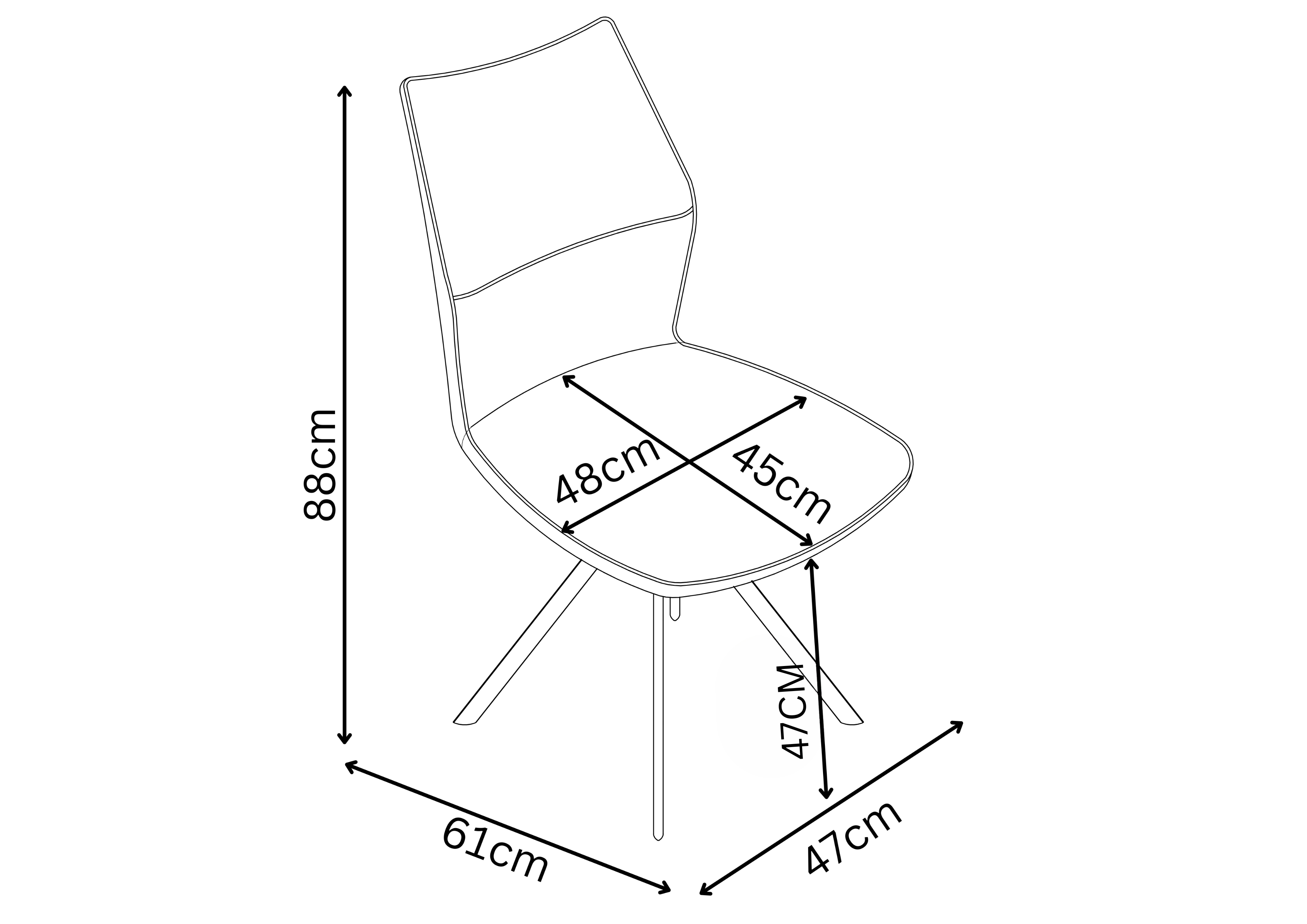 Como Fabric Dining Chair